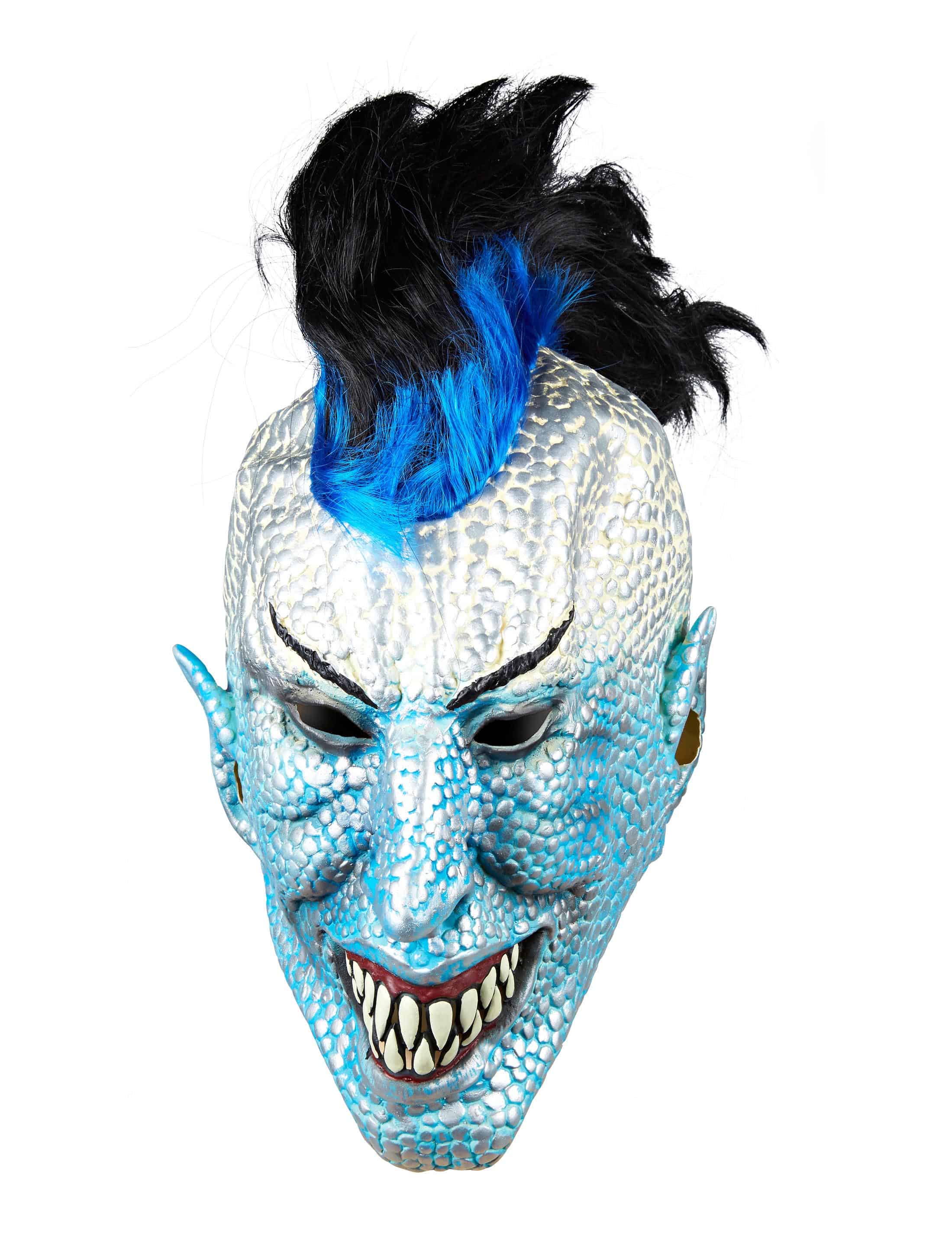 Latexmaske mit blauem Gesicht 