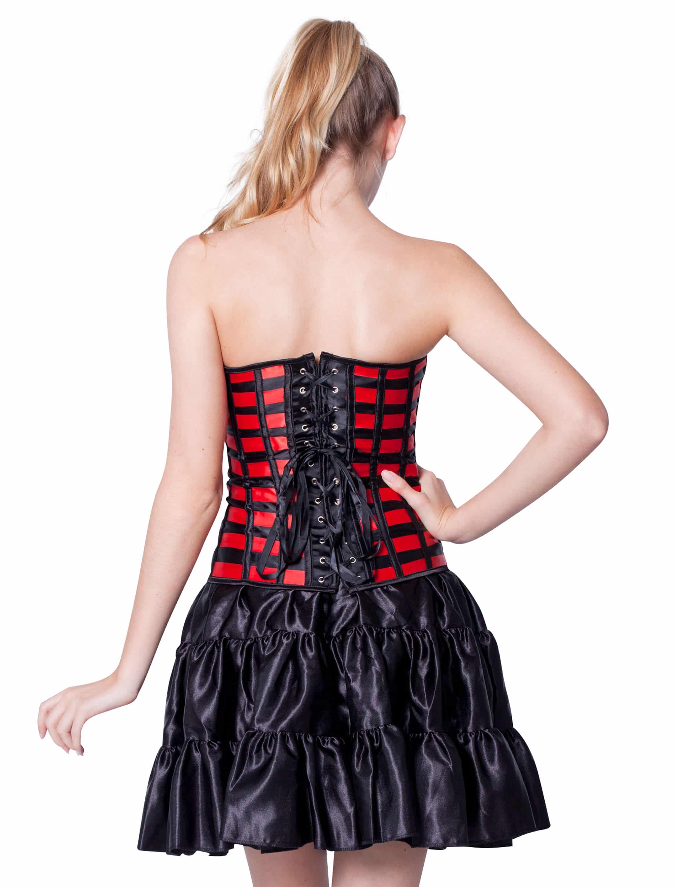 Corsage rot/schwarz S Corsage rot/schwarz S