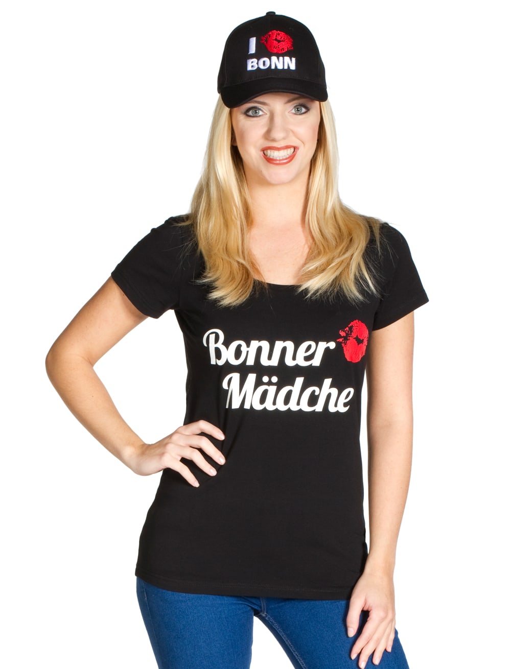 T-Shirt Bonner Mädche schwarz 2XL