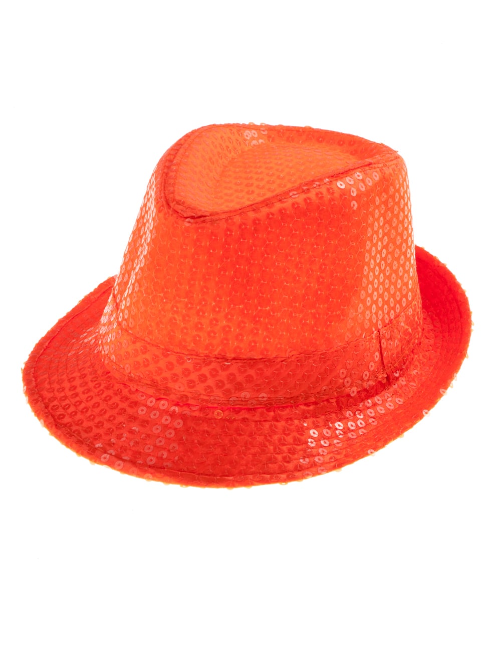 Hut Pailletten neonorange one size