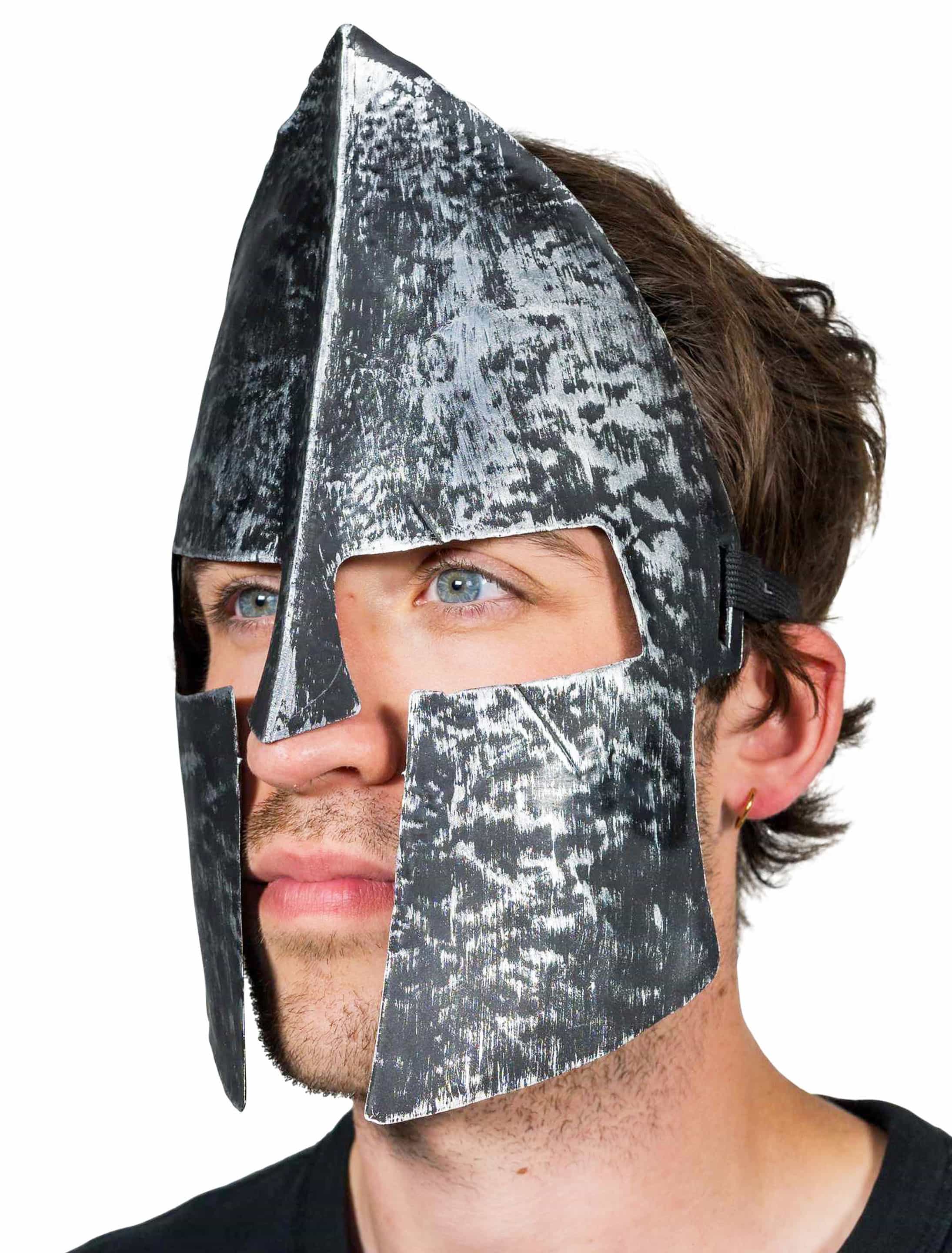 Maske Ritterhelm silber Maske Ritterhelm silber