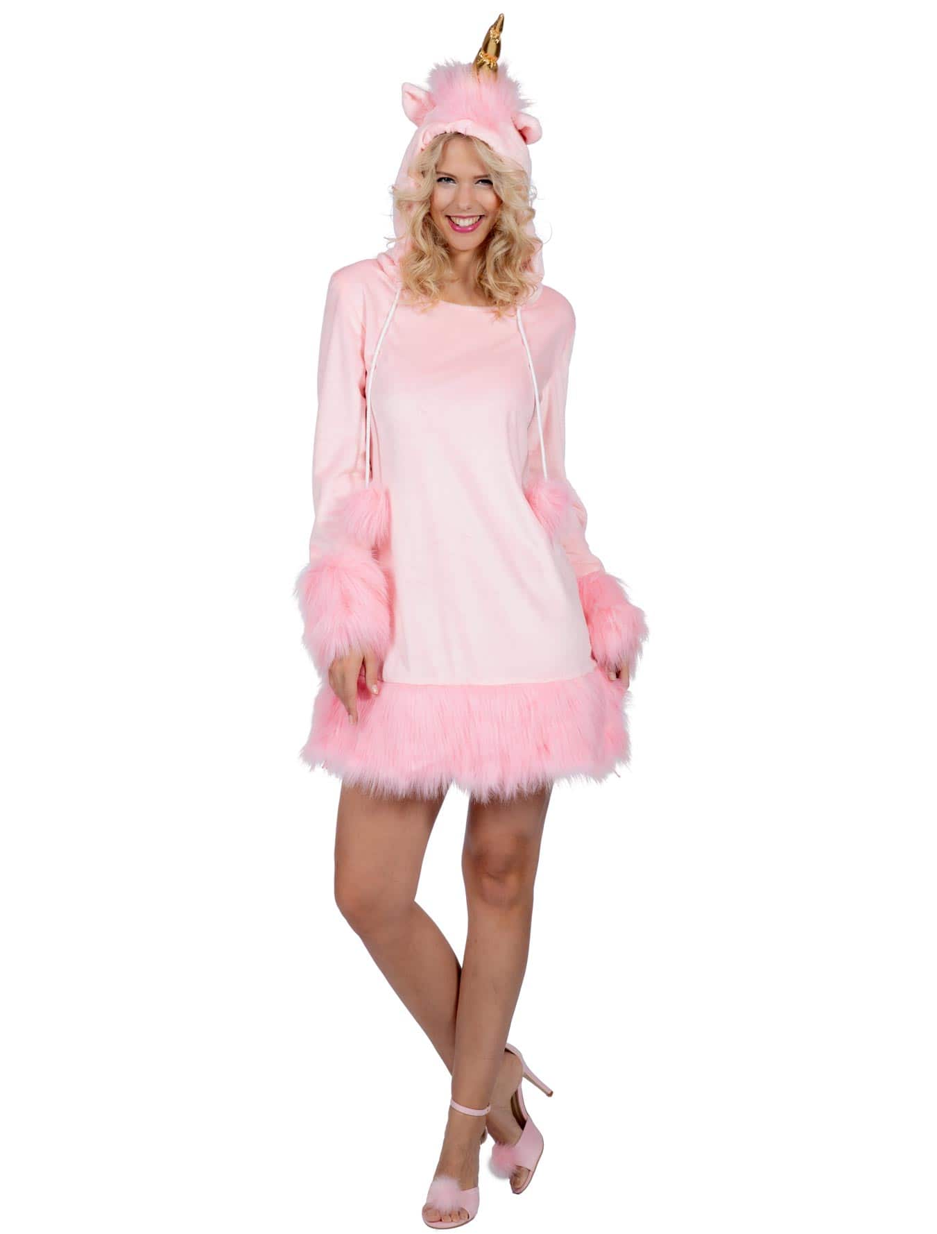 Kleid Einhorn Damen rosa 38/40