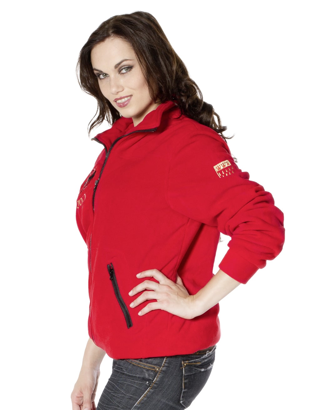 Fleecejacke Colonia rot XL