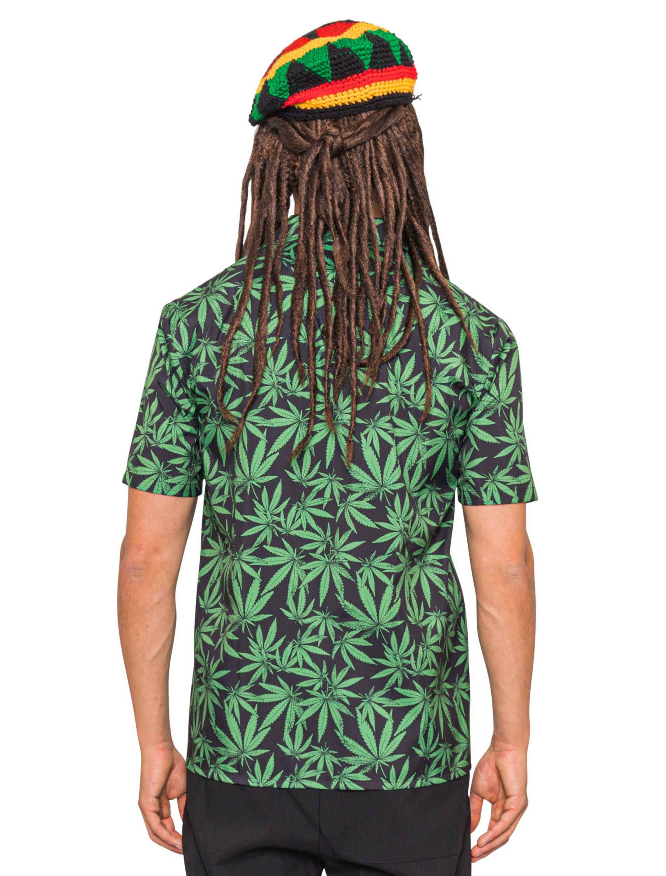 Hemd Cannabis Herren grün 5XL