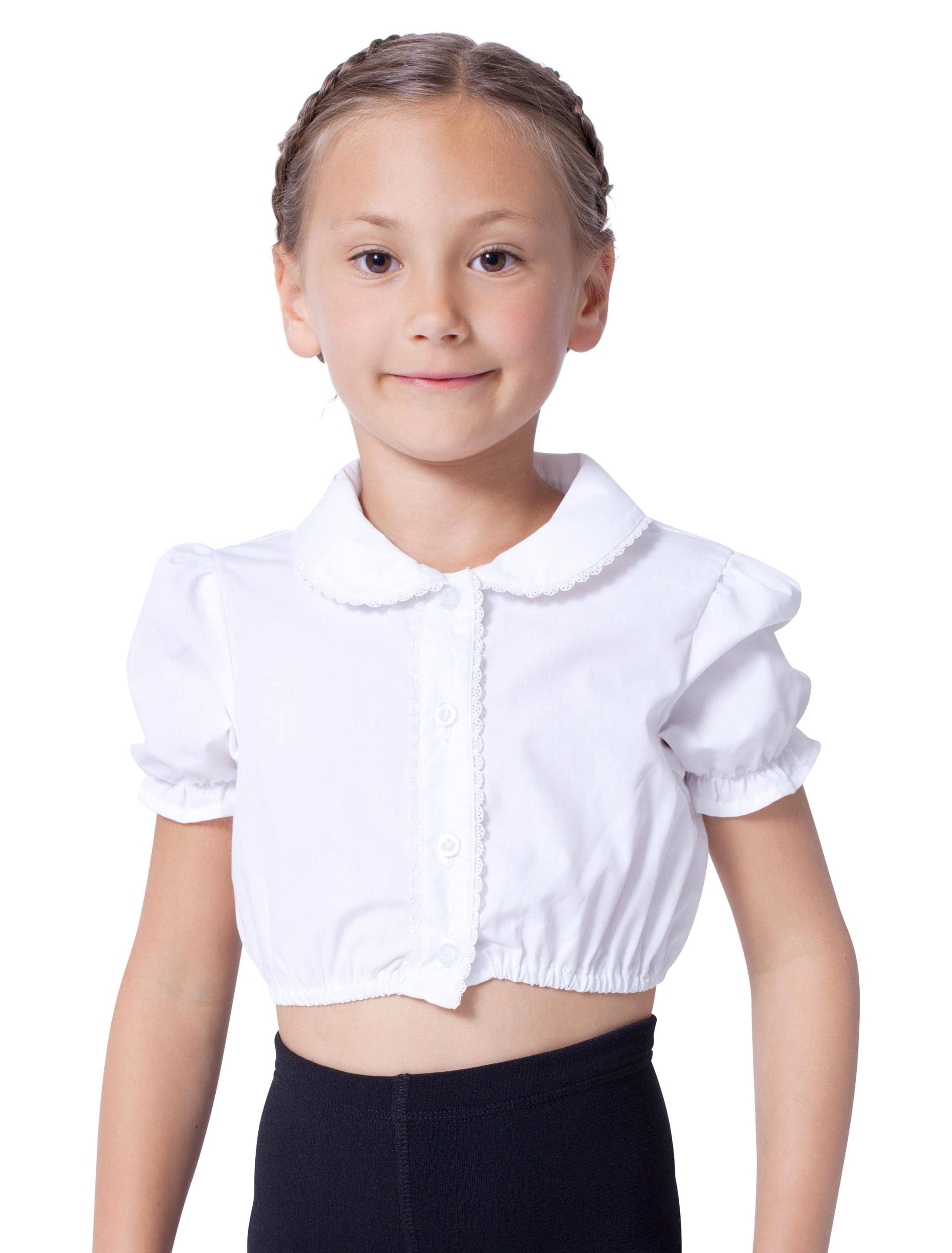 Dirndlbluse Lotti Kinder weiß 128