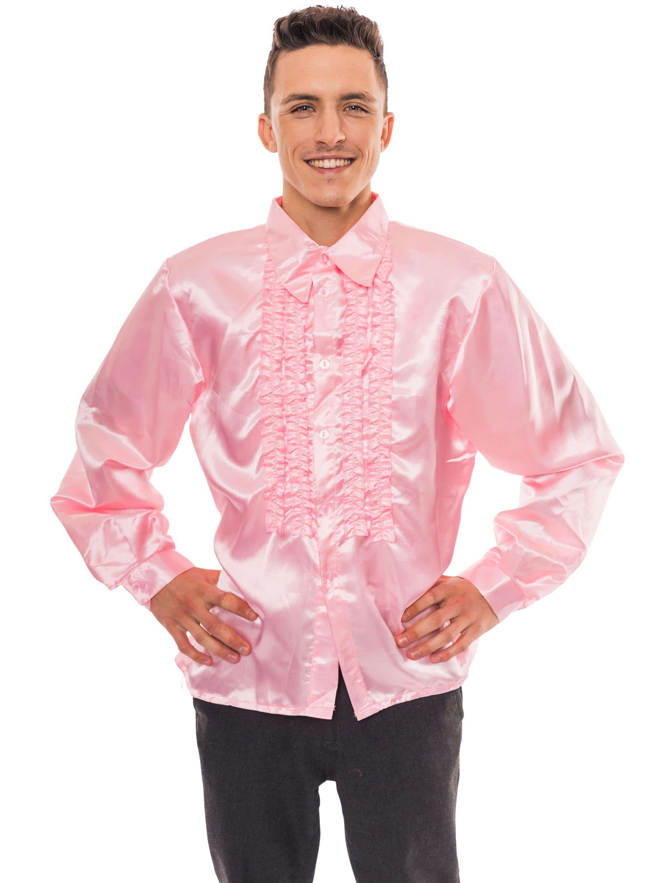 Discohemd Herren pink XL