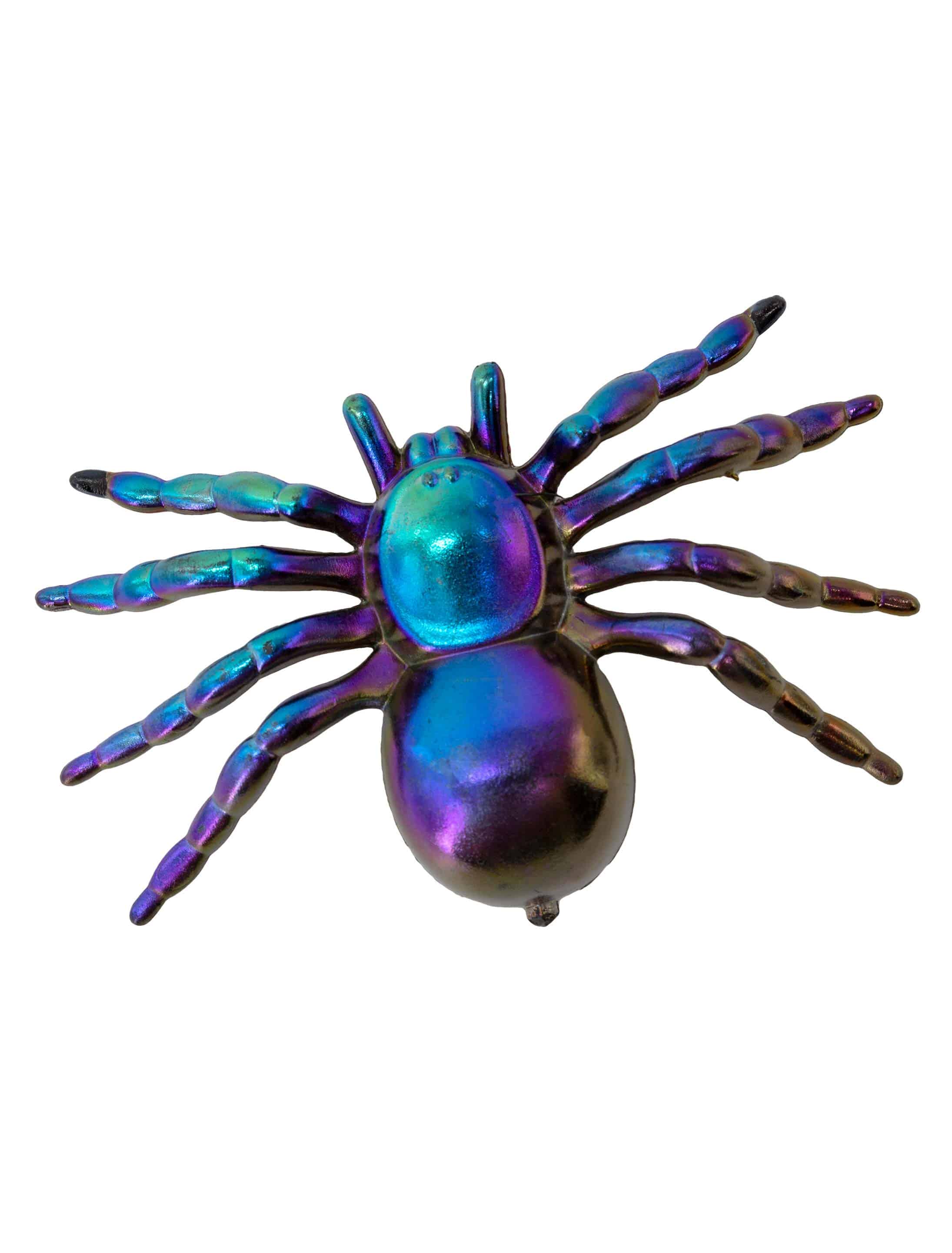 Spinne metallic bunt