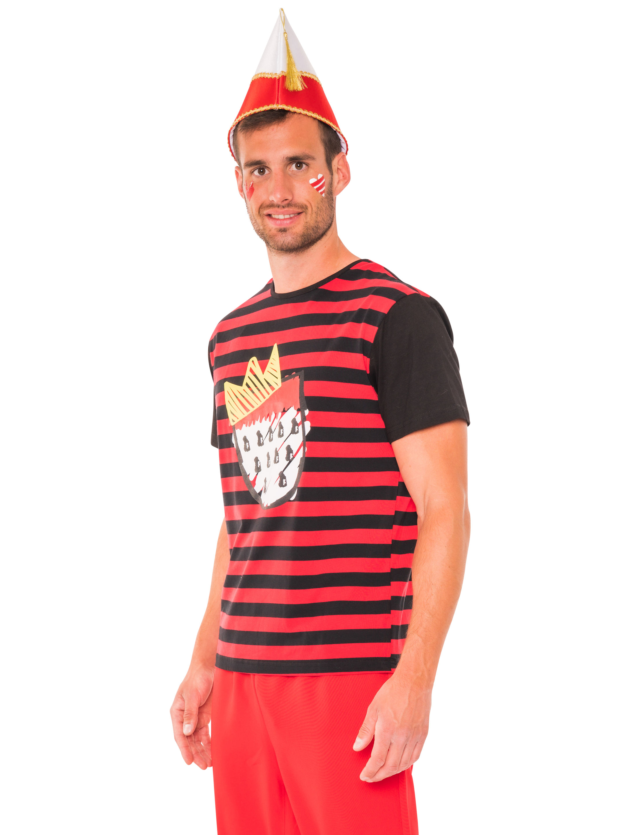 T-Shirt Köln Herren mit Wappen schwarz/rot S