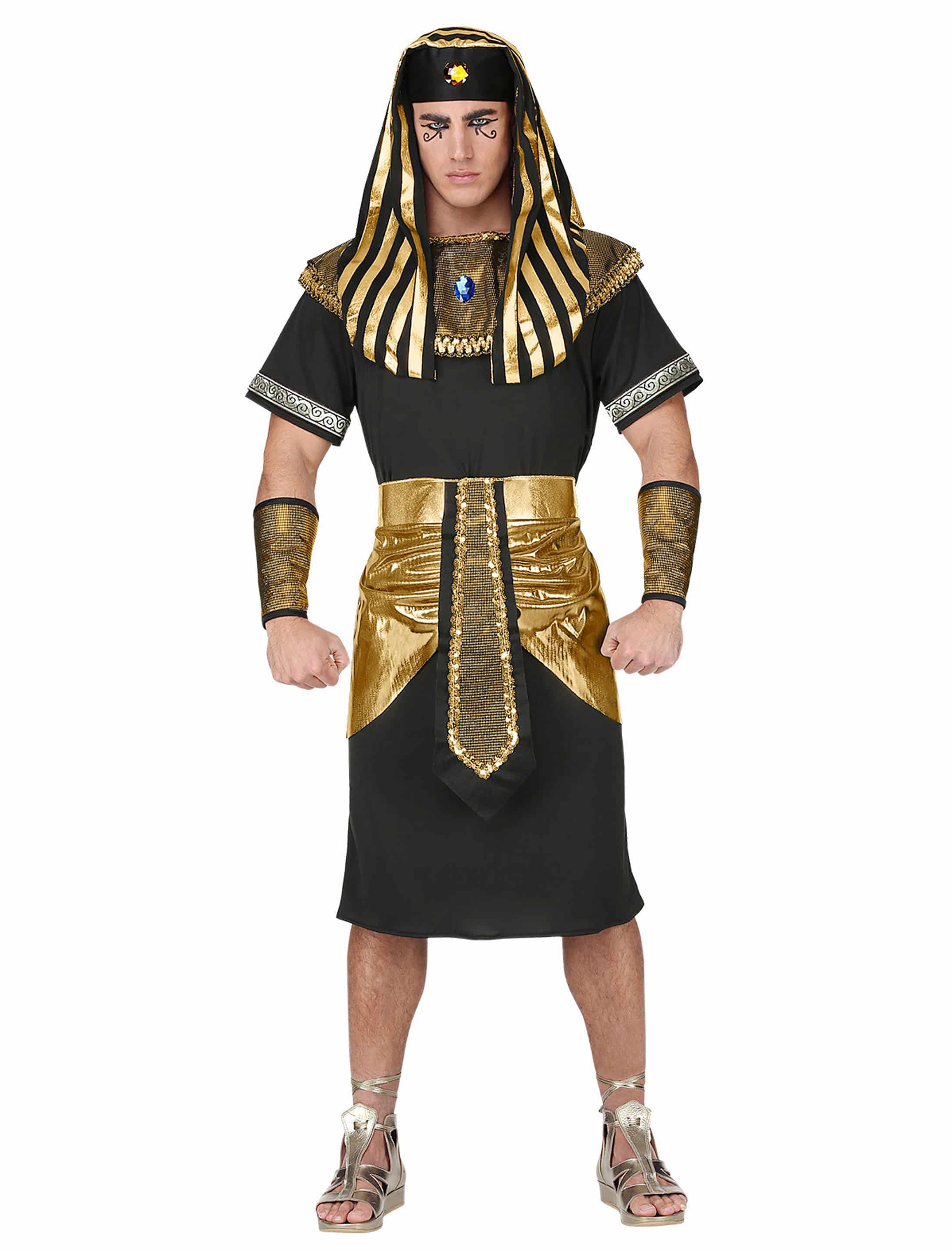 Pharao 4-tlg. schwarz/gold M