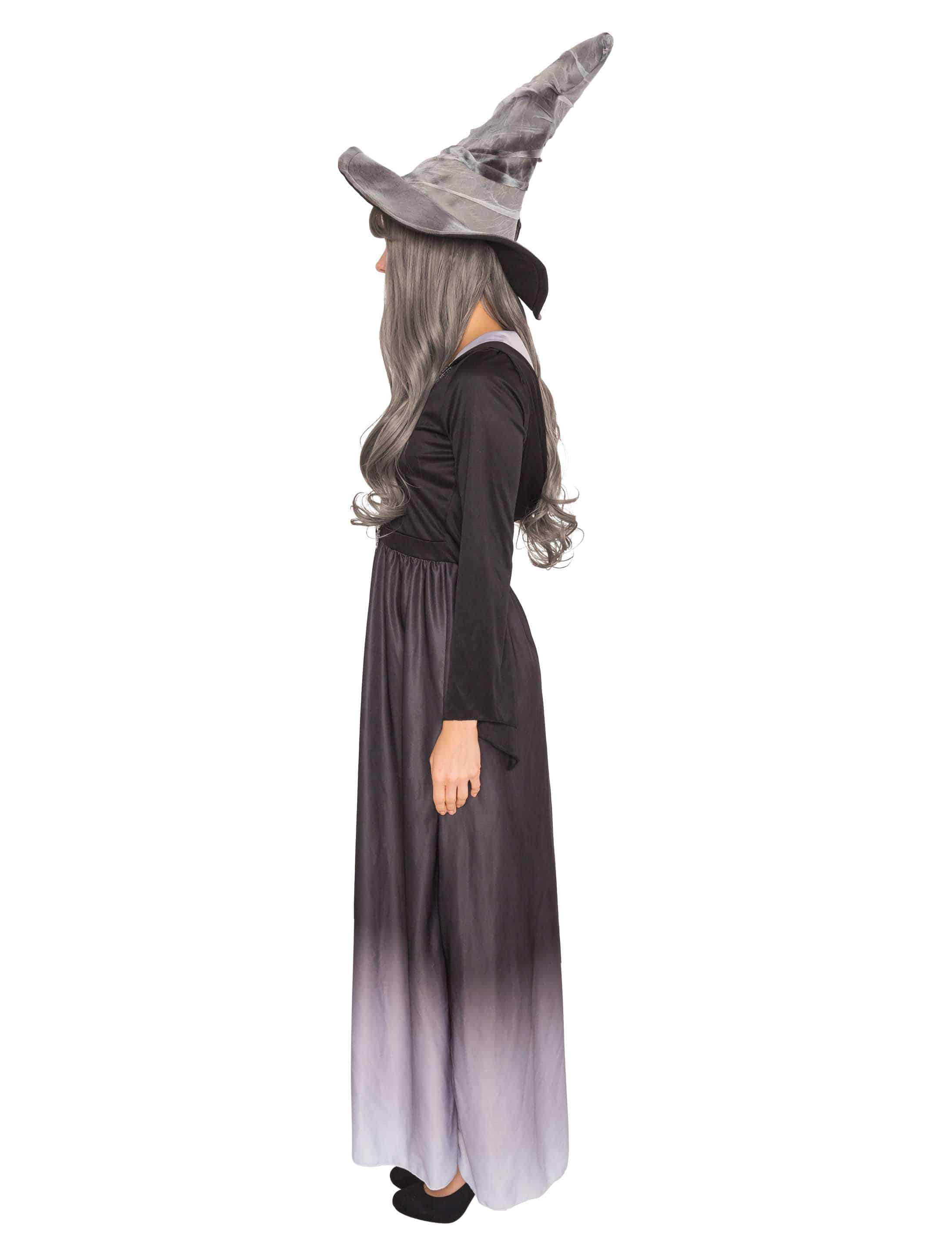 Kleid Halloween mit Kapuze Damen schwarz M Kleid Halloween mit Kapuze Damen schwarz M