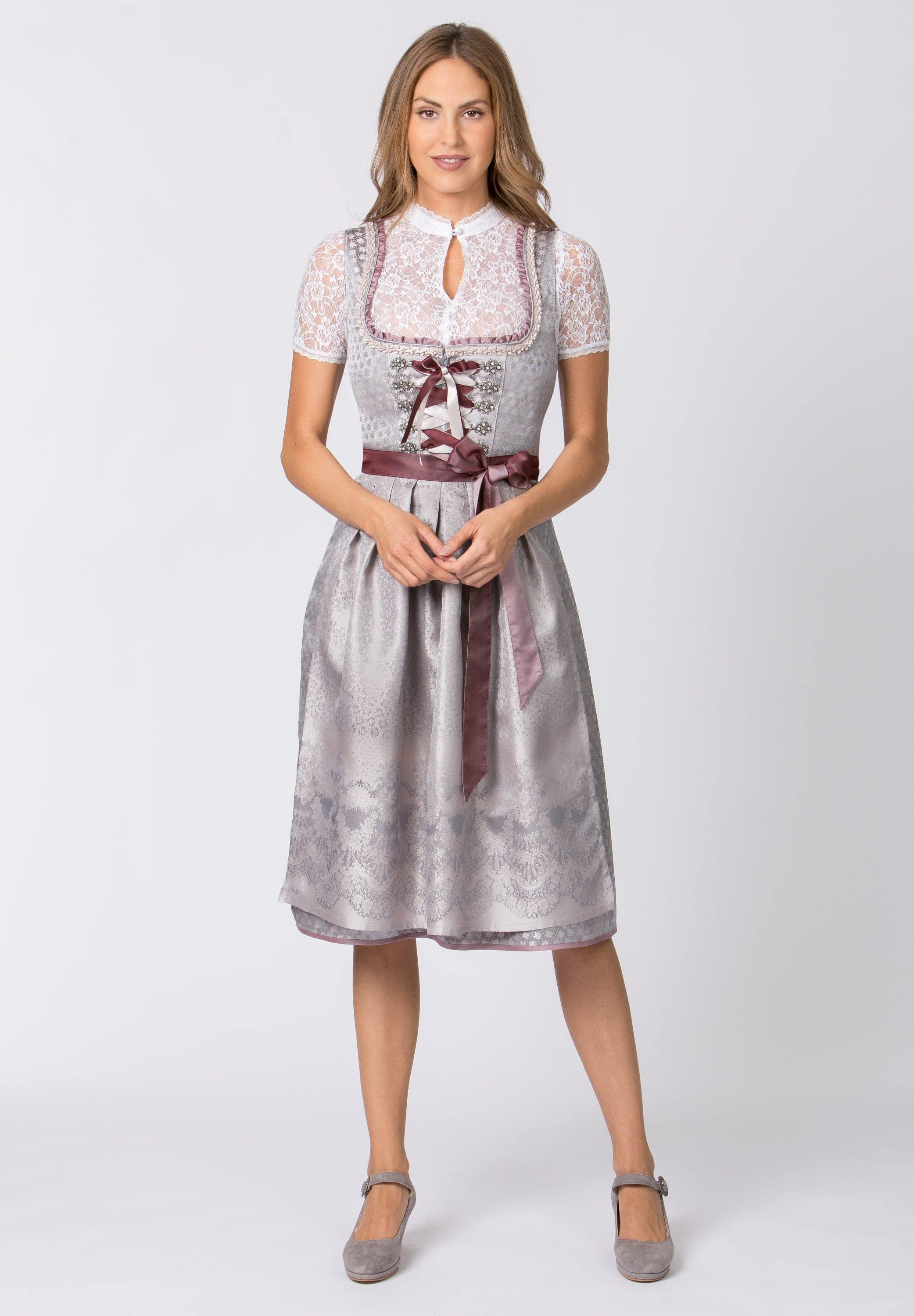 Dirndl Lia Damen silber 40