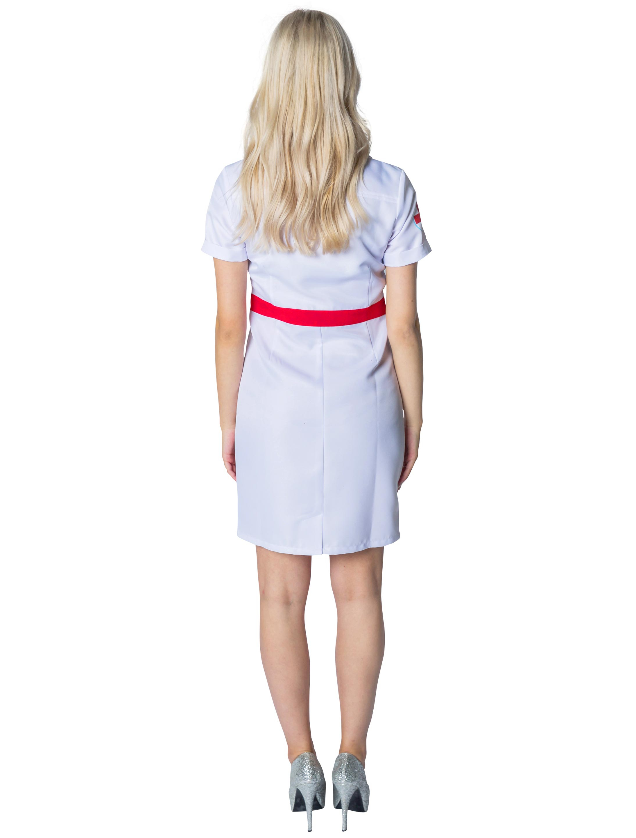 Kleid Krankenschwester mit Herz weiß S