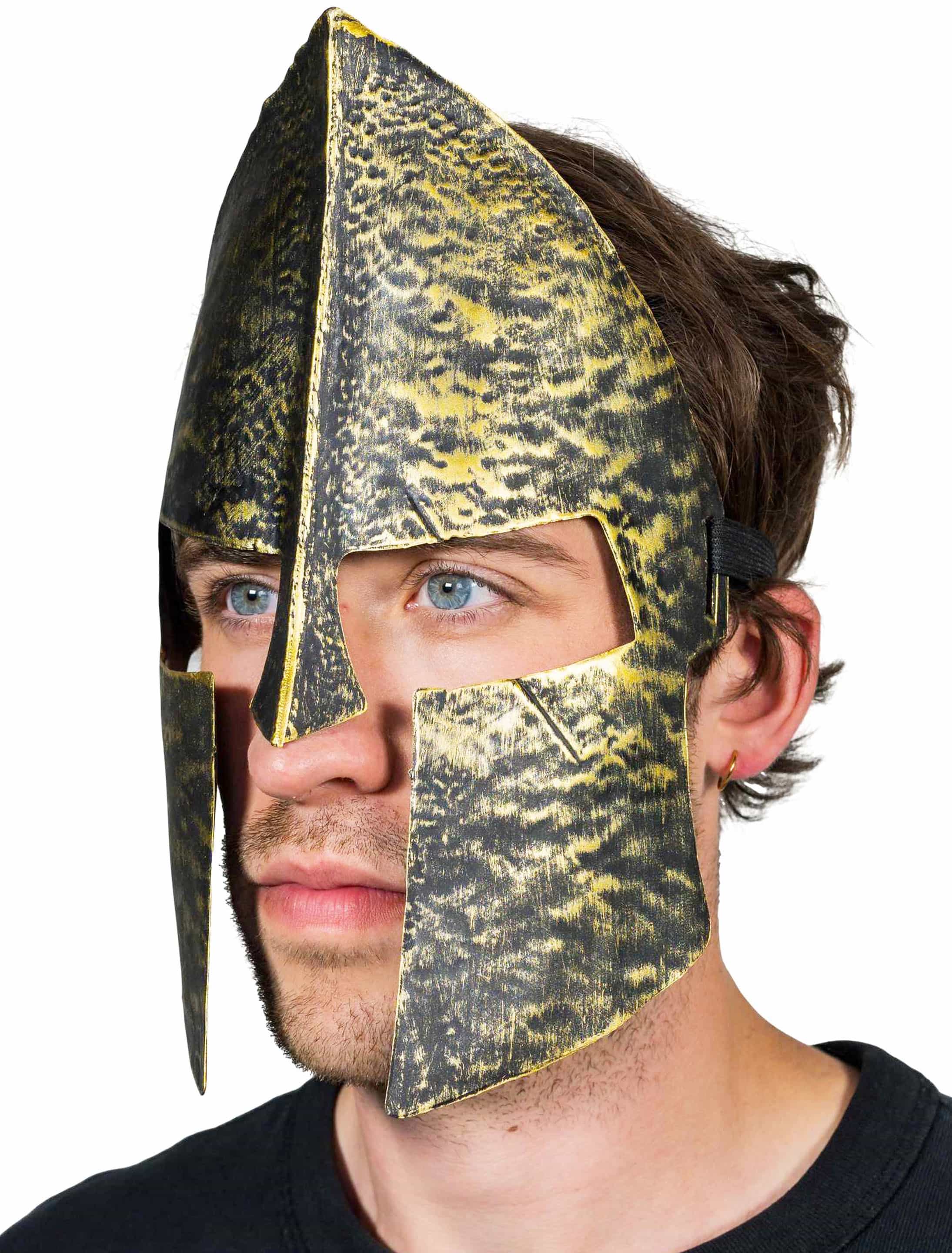 Maske Ritterhelm gold Maske Ritterhelm gold