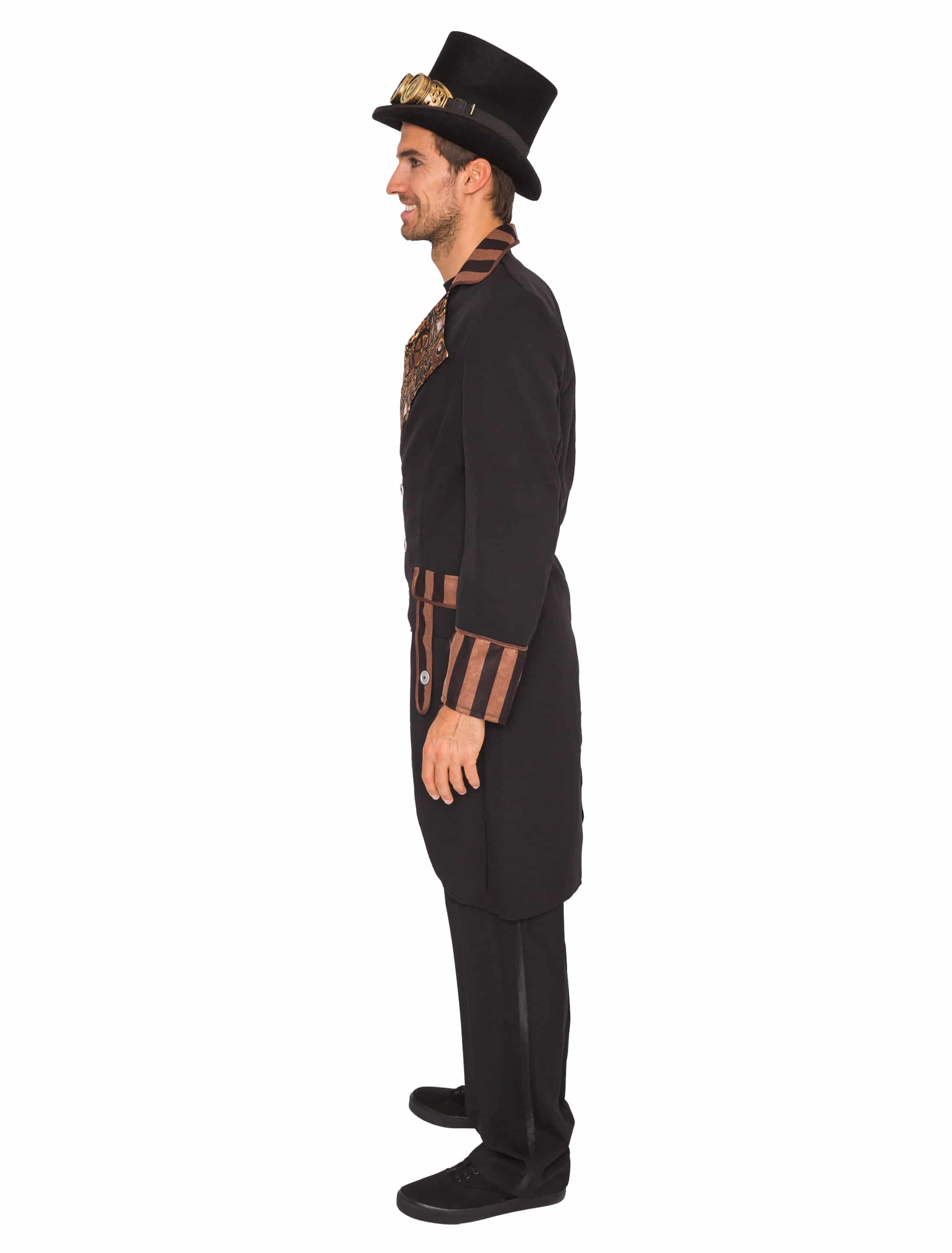 Frack Steampunk Herren schwarz XL