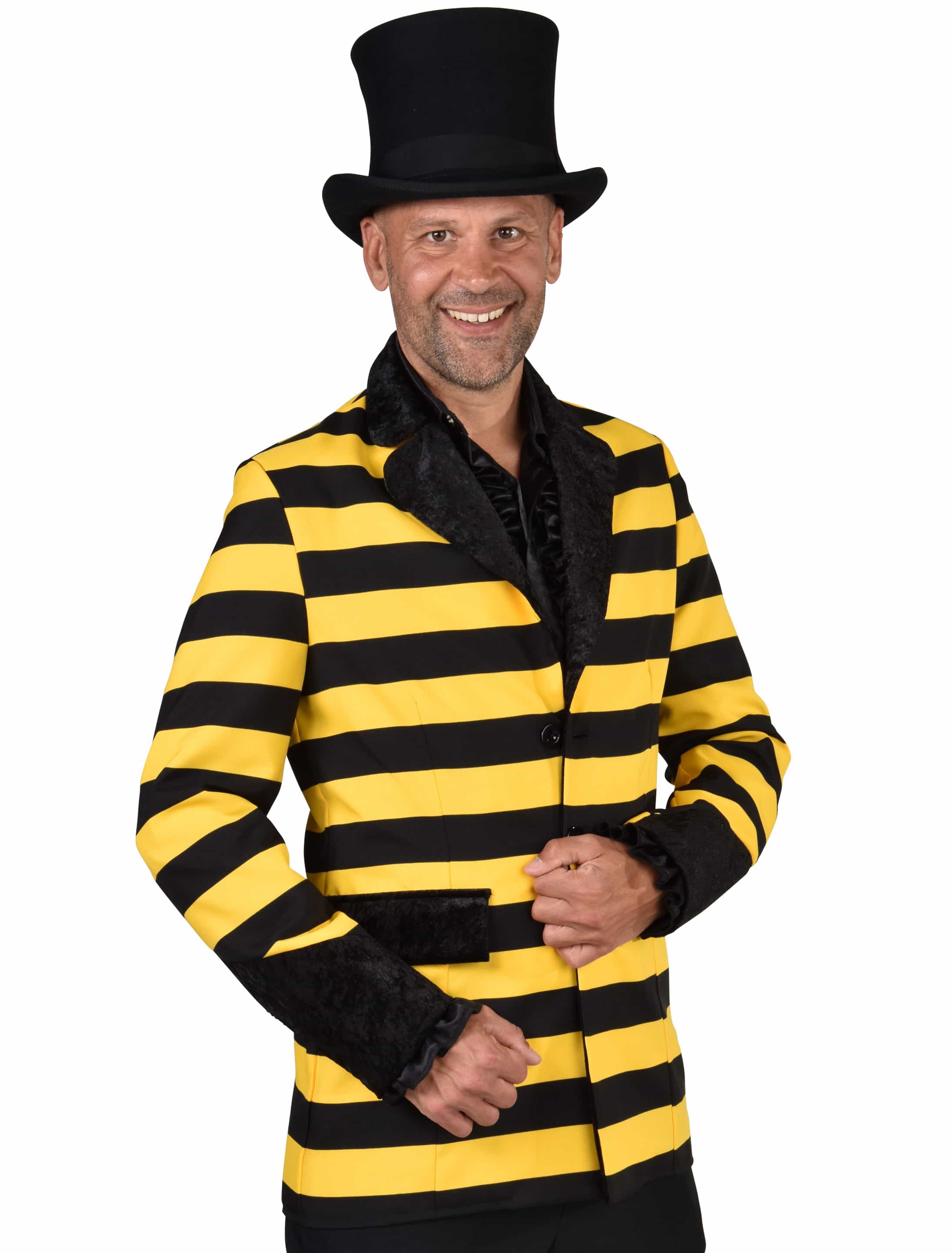 Jacke Herren Biene schwarz/gelb S