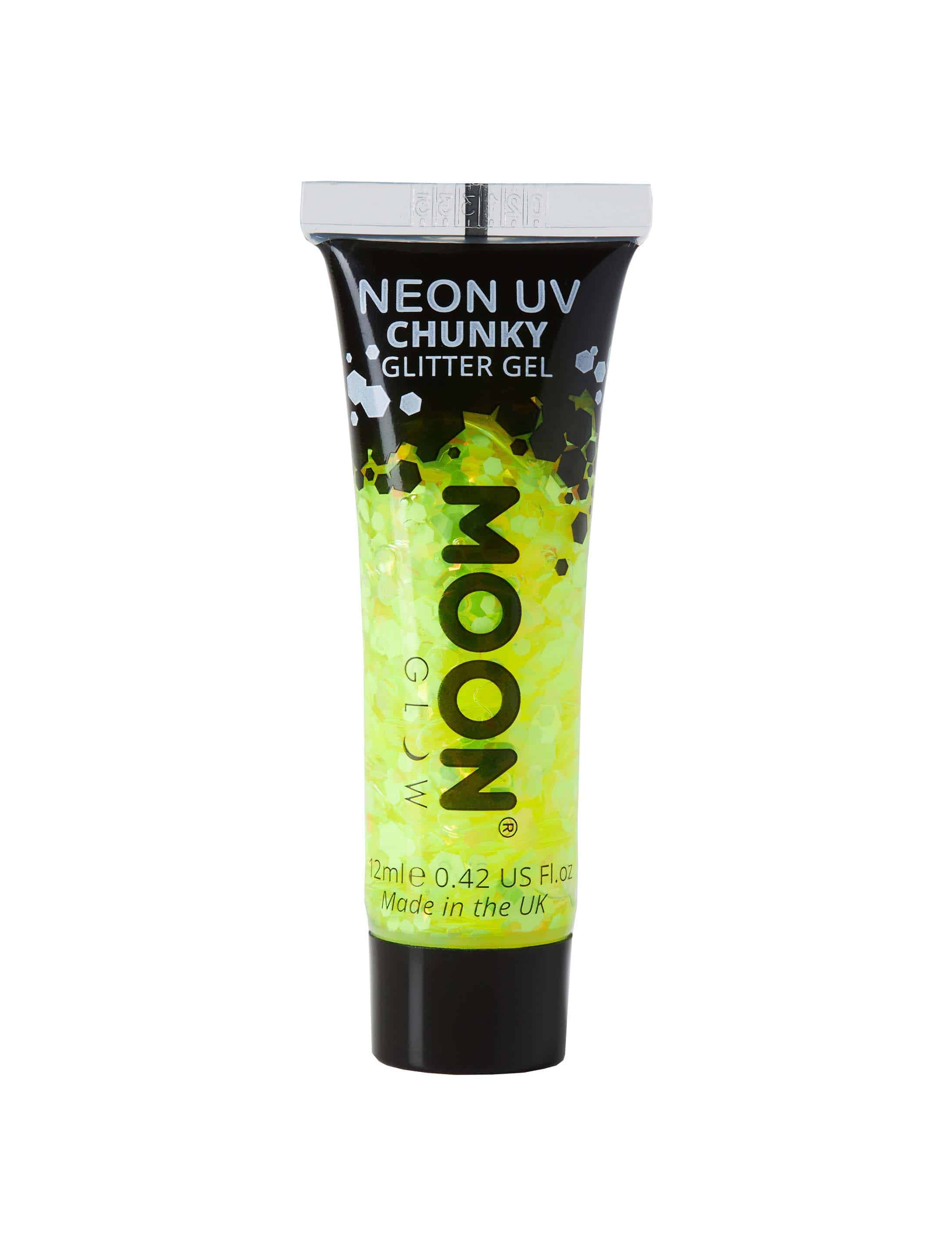 Glitzergel Chunky Neon UV 12ml neongelb