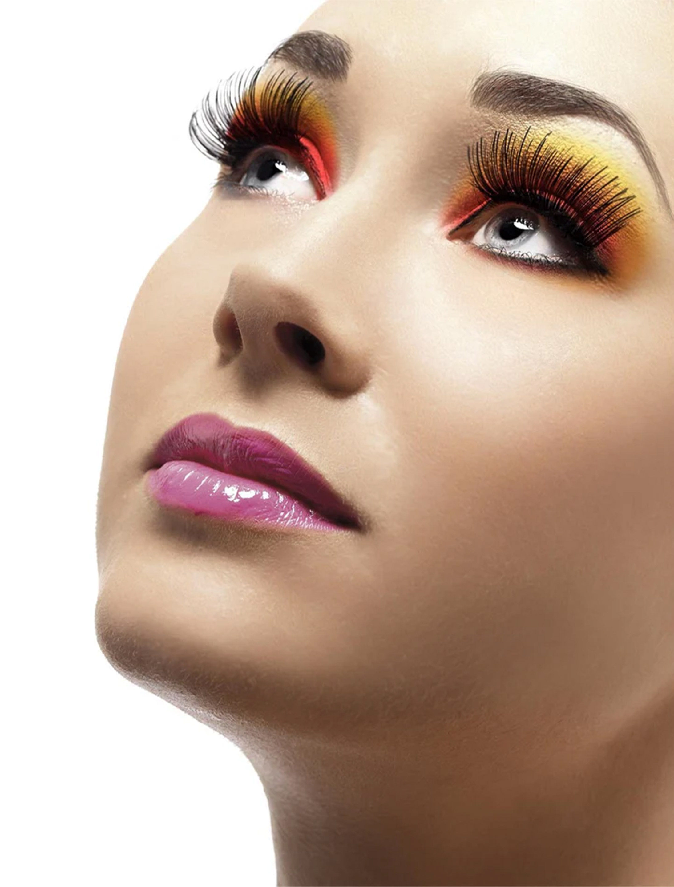 Wimpern Metallic schwarz