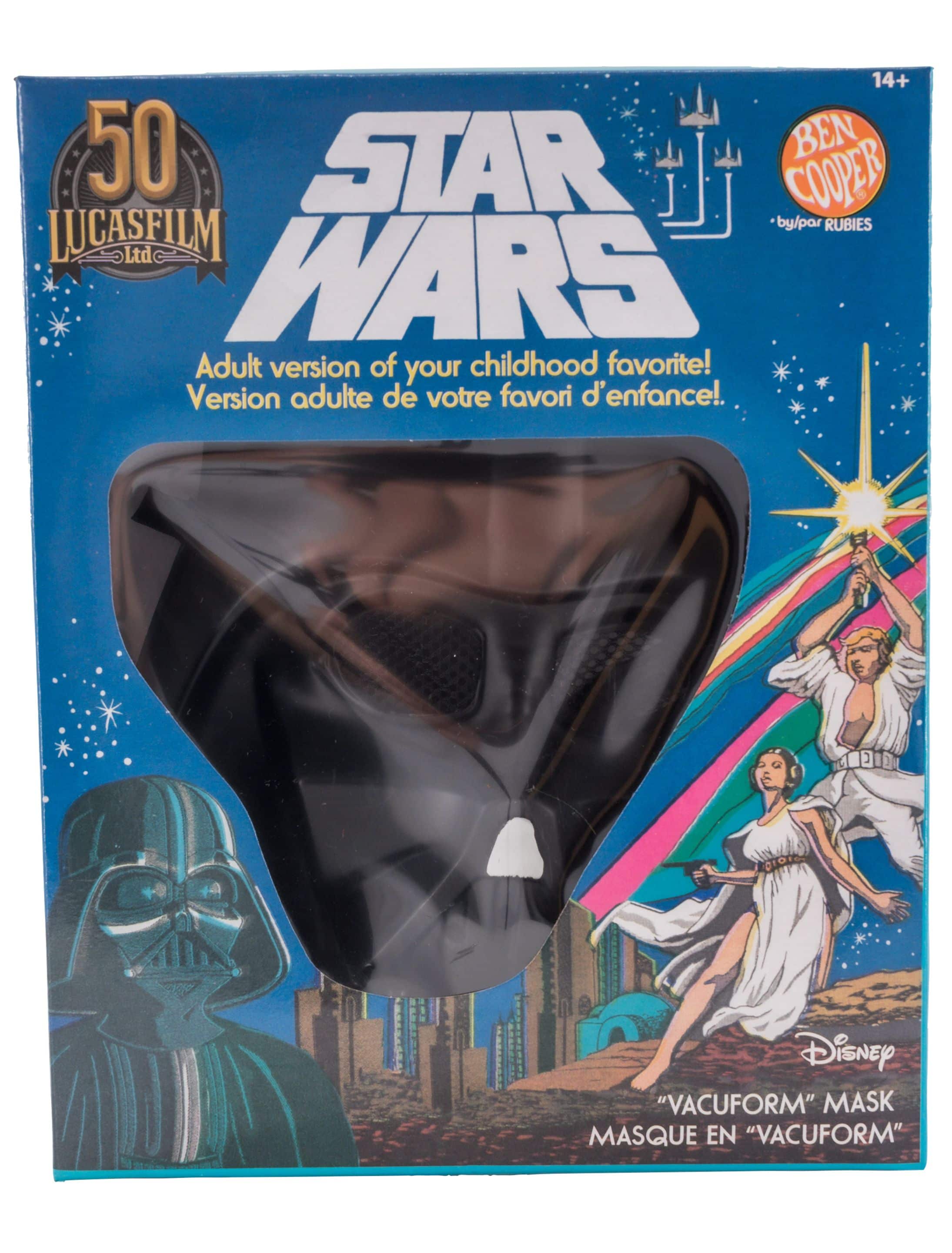 Maske Darth Vader Box schwarz one size