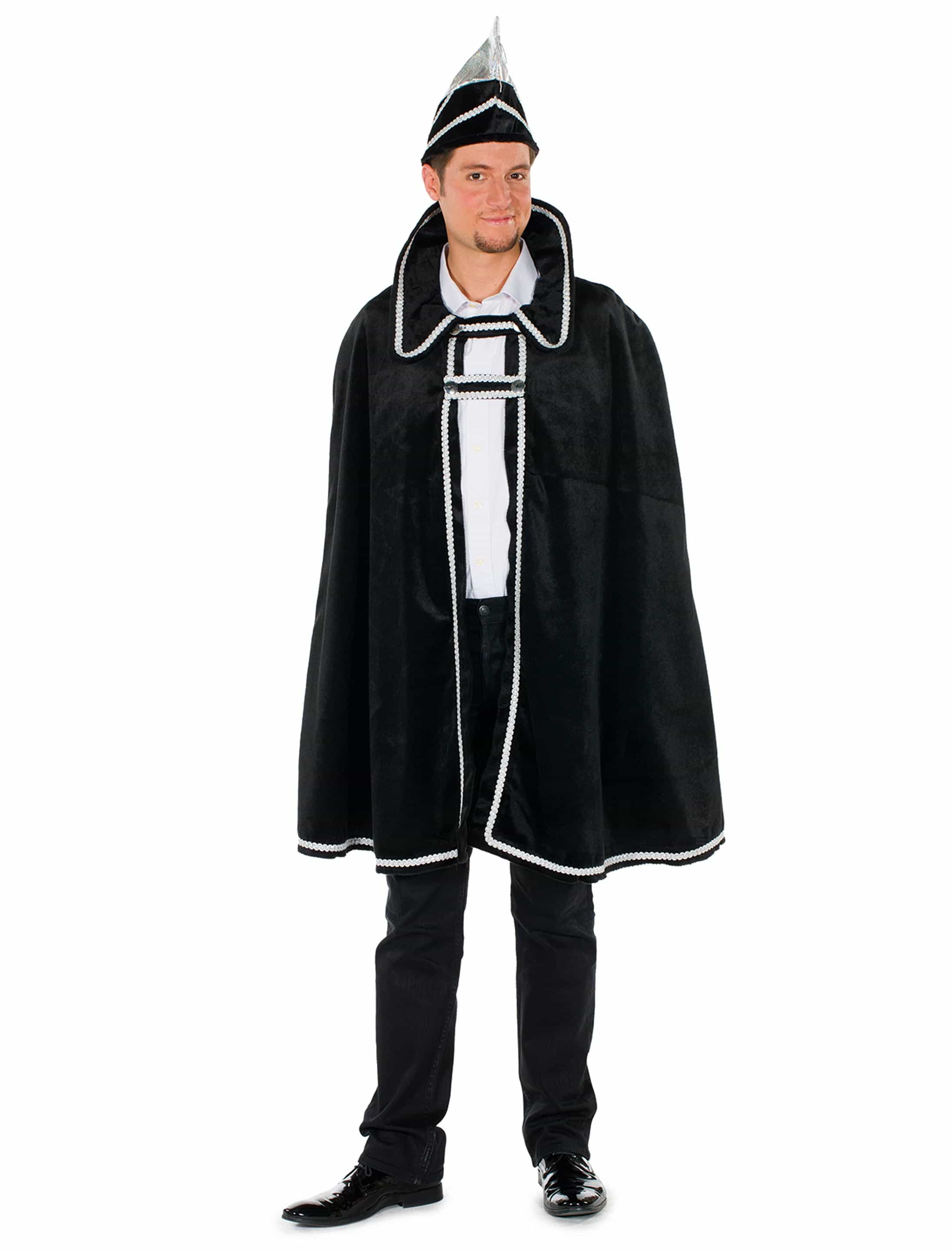 Cape Prinz Herren 2-tlg. schwarz one size