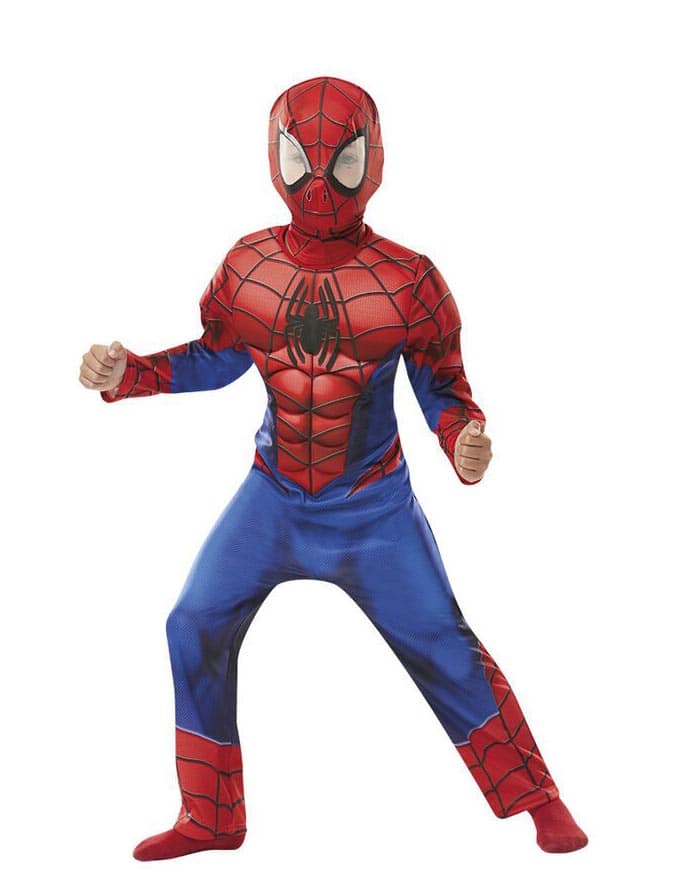 Spiderman Kinder deluxe 2tlg. schwarz/rot 7-8 Jahre