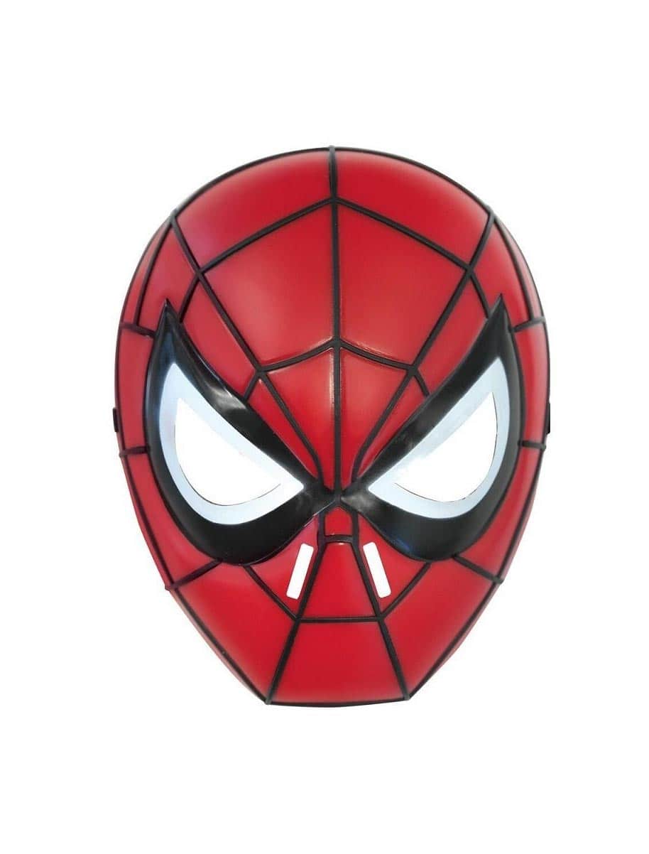 Maske Spiderman schwarz/rot