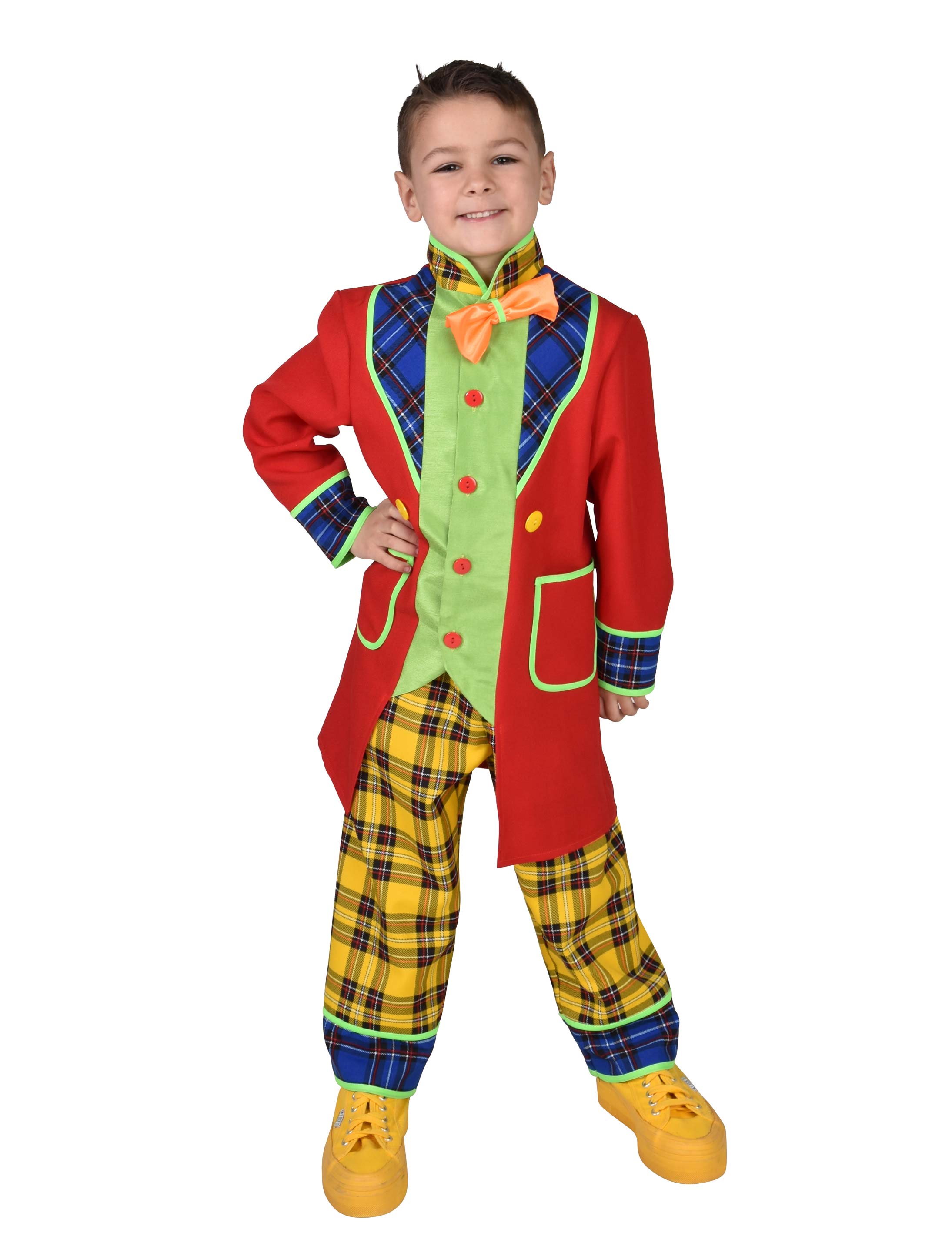 Anzug Clown Pepe Kinder 2-tlg. bunt 128