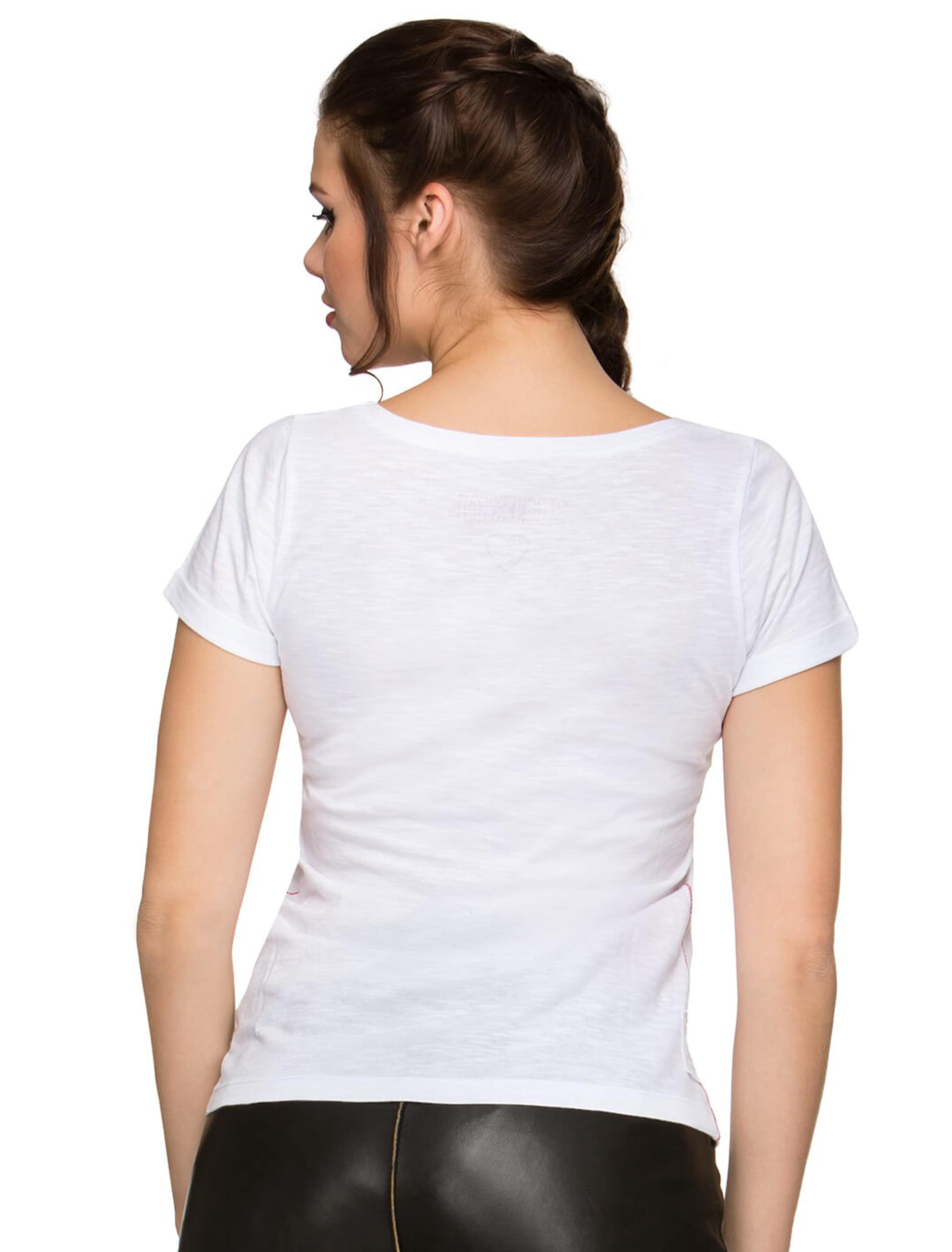 Trachten T-Shirt Gracy Damen weiß XL