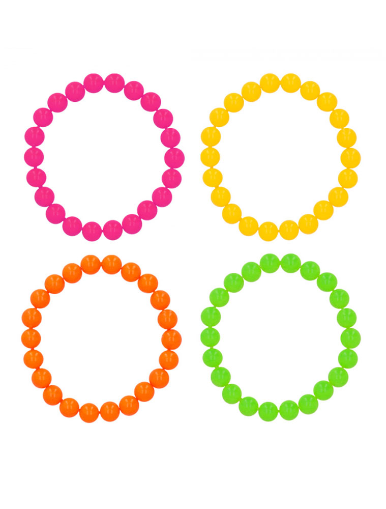 80's Set neon bunt 5-tlg.
