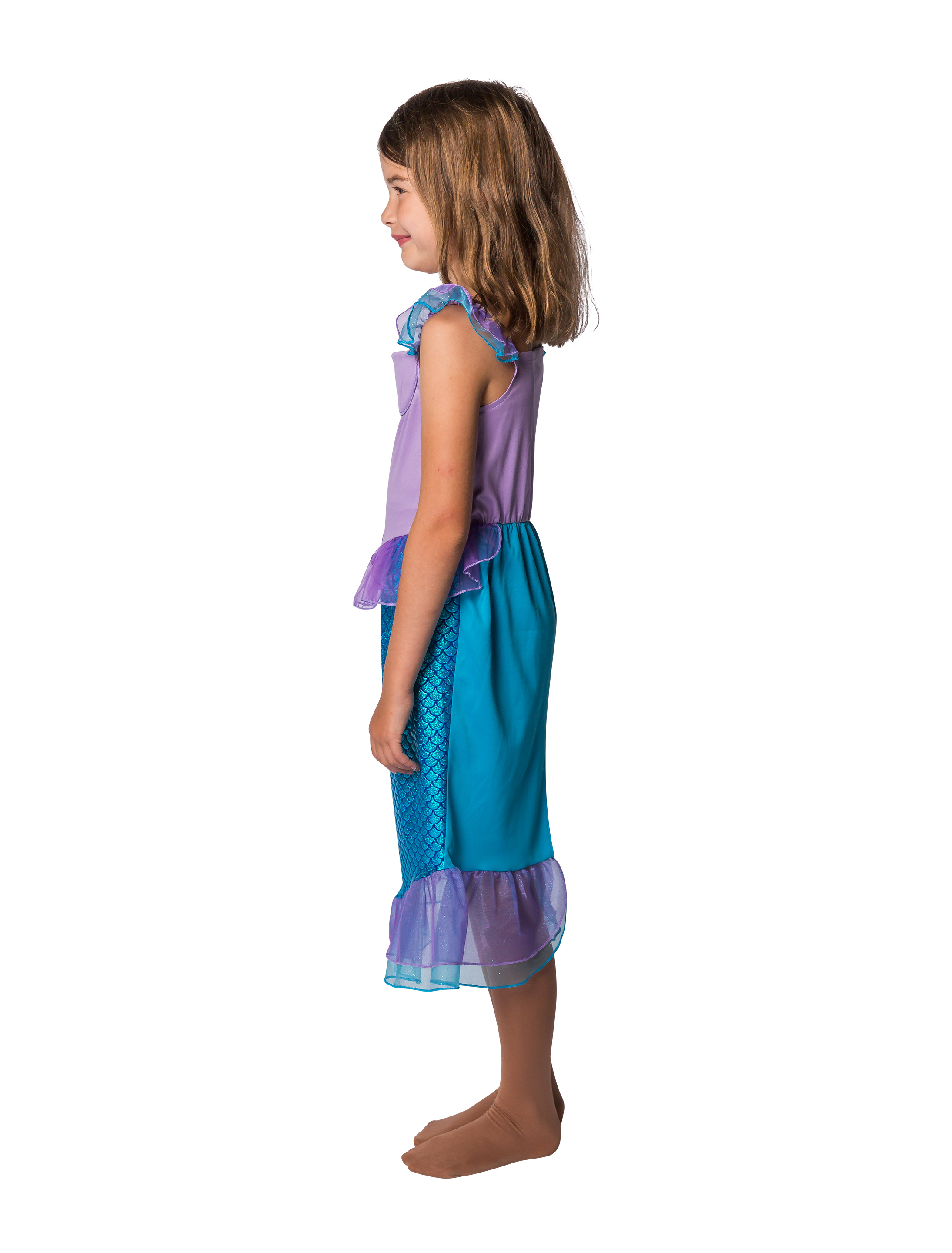 Kleid Meerjungfrau Kinder blau 7-8 Jahre