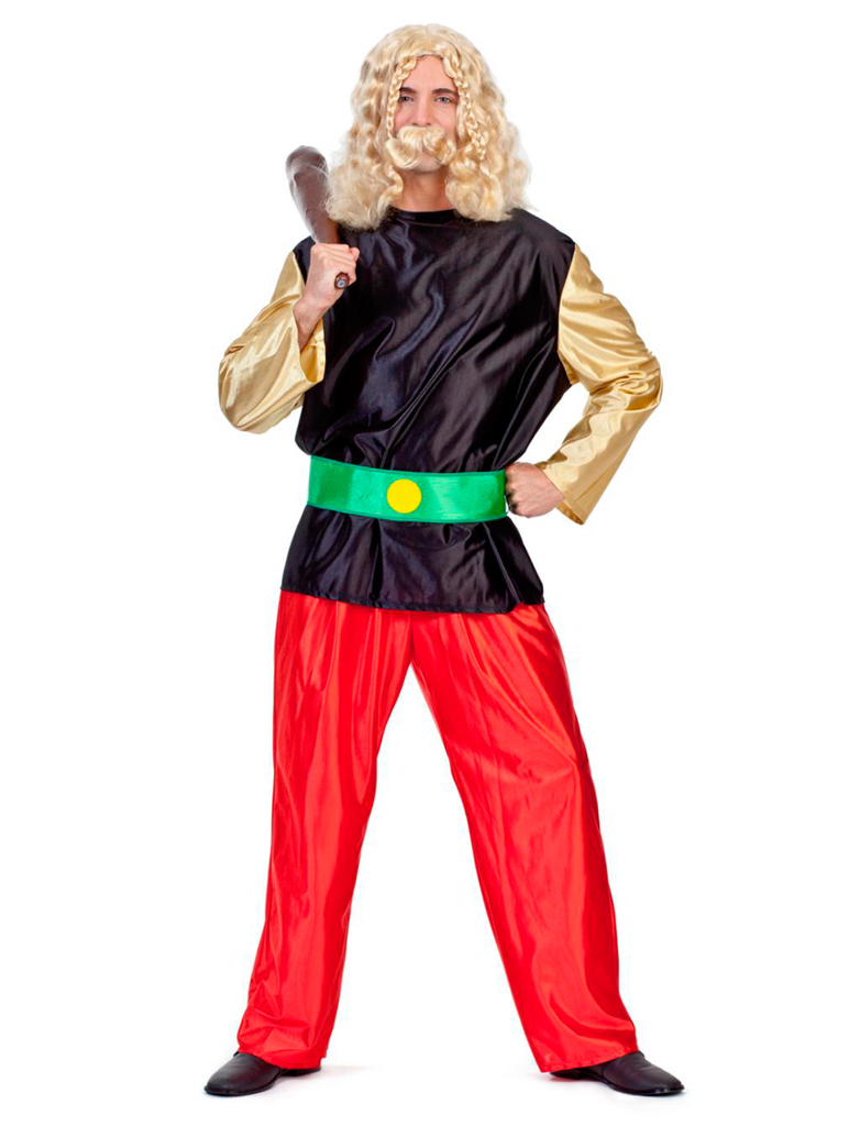 Gallier Anzug Herren schwarz/rot/gold 52 Gallier Anzug Herren schwarz/rot/gold 52