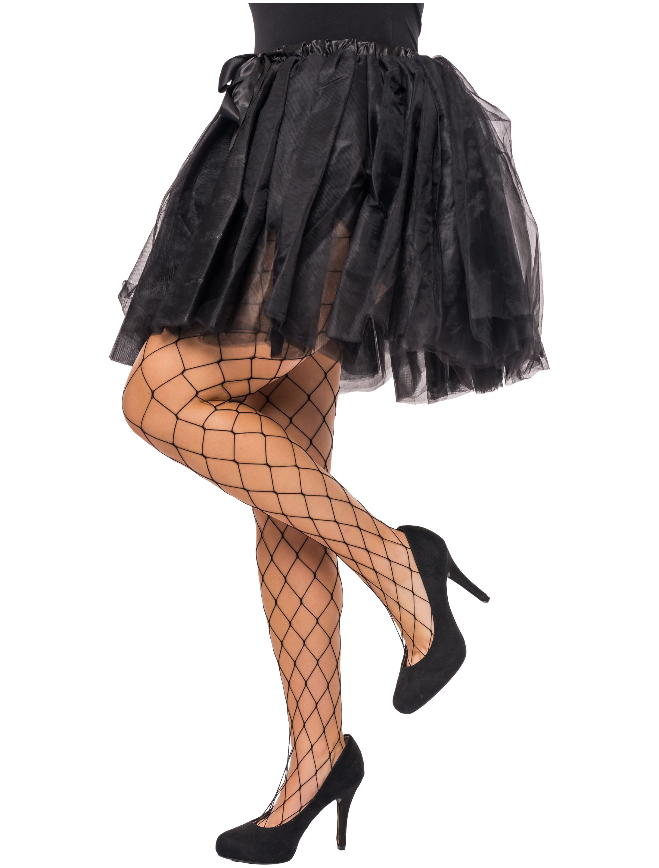 Netzstrumpfhose grob Damen schwarz S/M Netzstrumpfhose grob Damen schwarz S/M