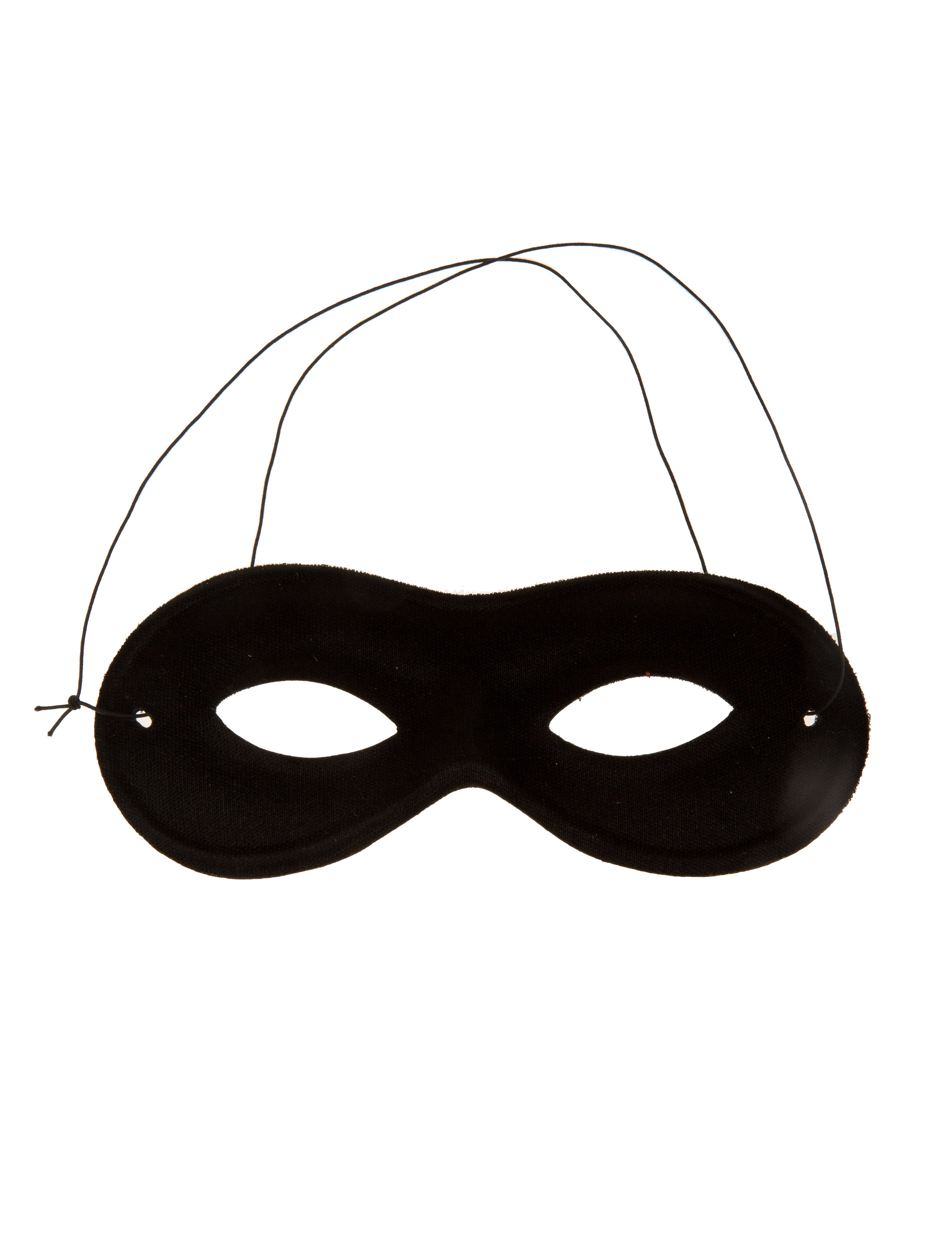 Maske mit Gummizug schwarz