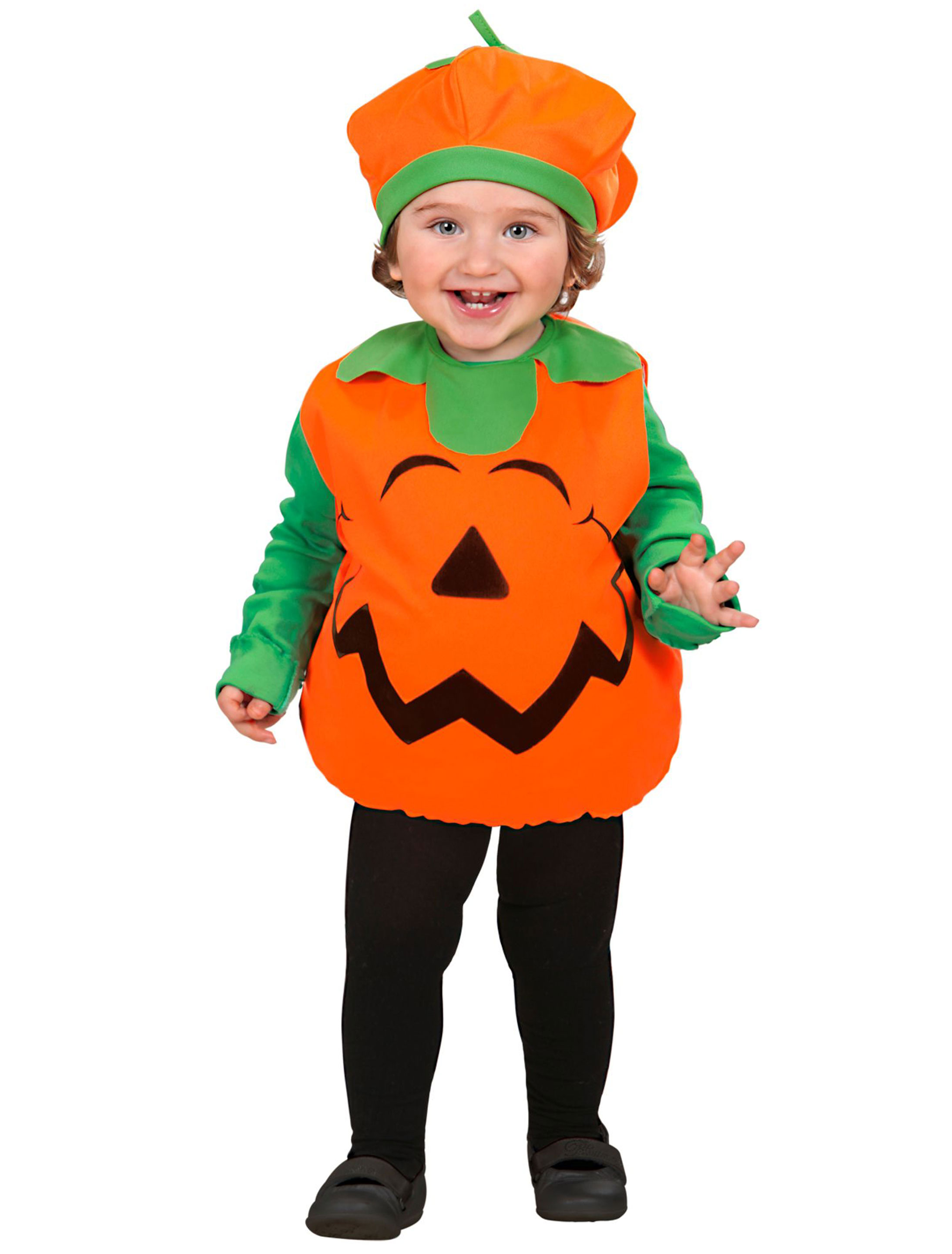 Plüschbody Kürbis 1-3 Jahre / 90-104