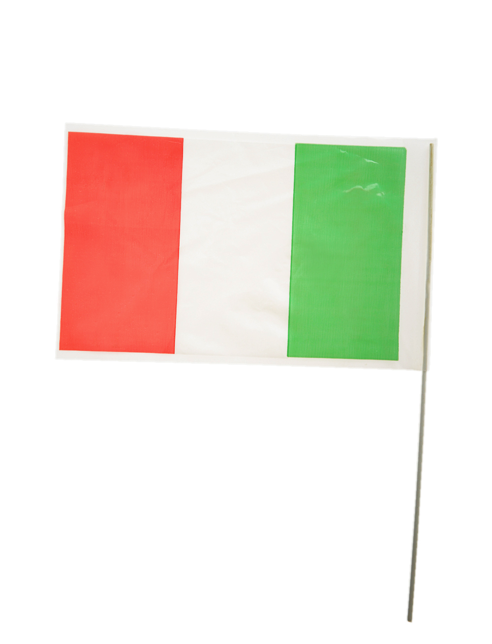 Flagge Italien am Stab Plastik