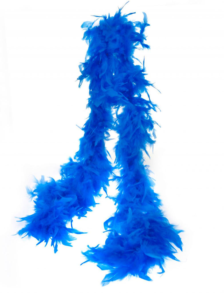 Federboa 60g 180cm blau