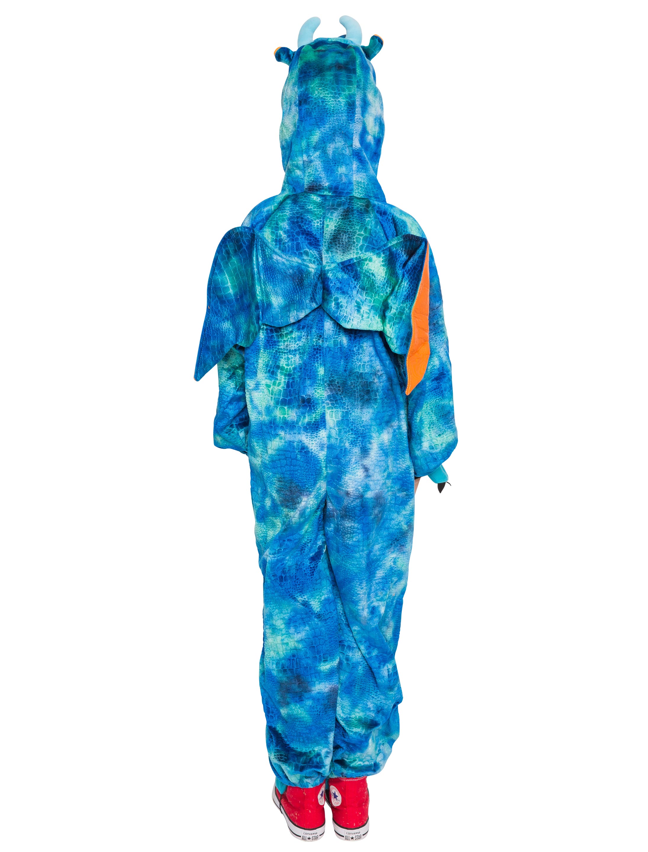 Overall Plüsch Drache Kinder blau 140-164 Overall Plüsch Drache Kinder blau 140-164