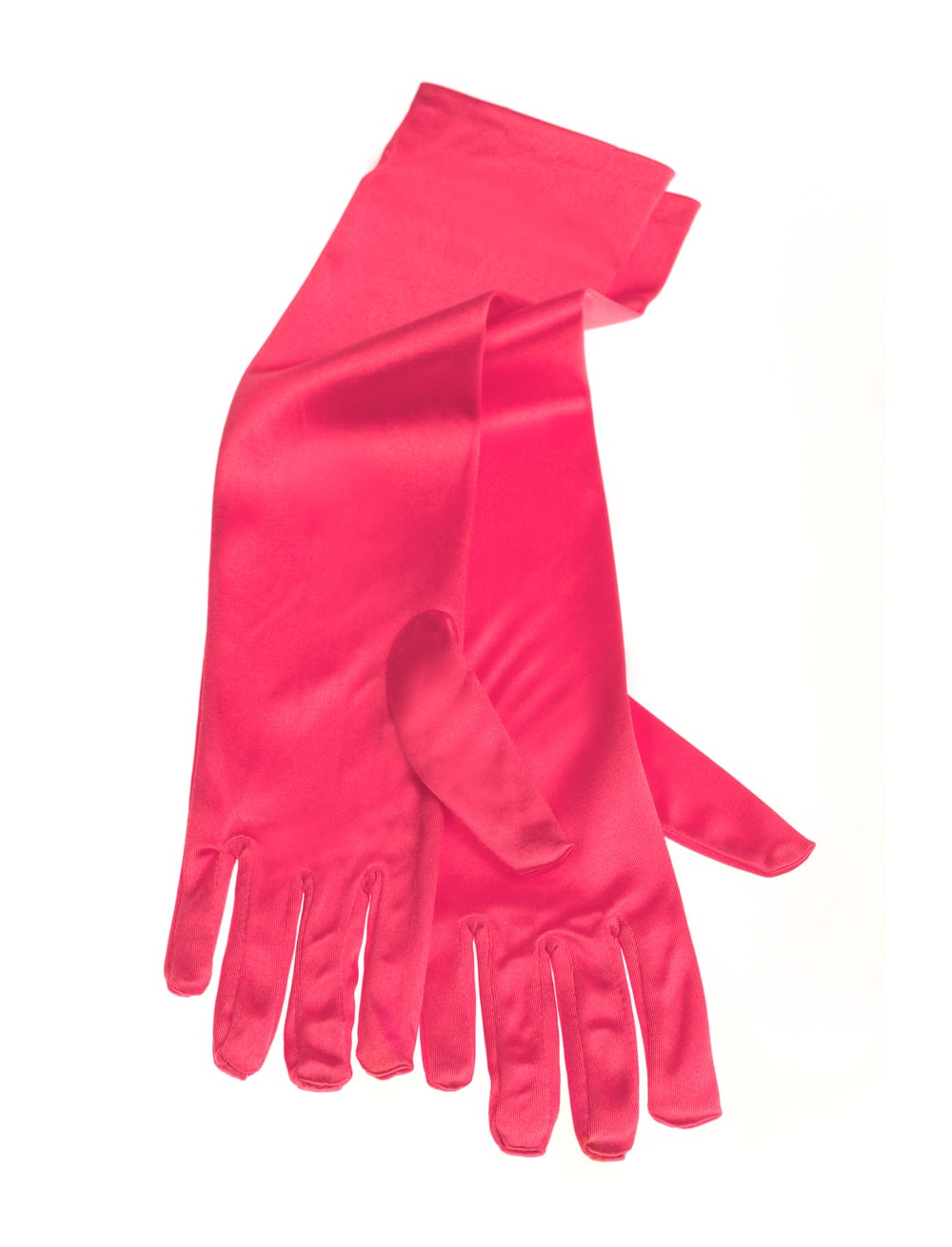Handschuhe Satin 40cm pink one size