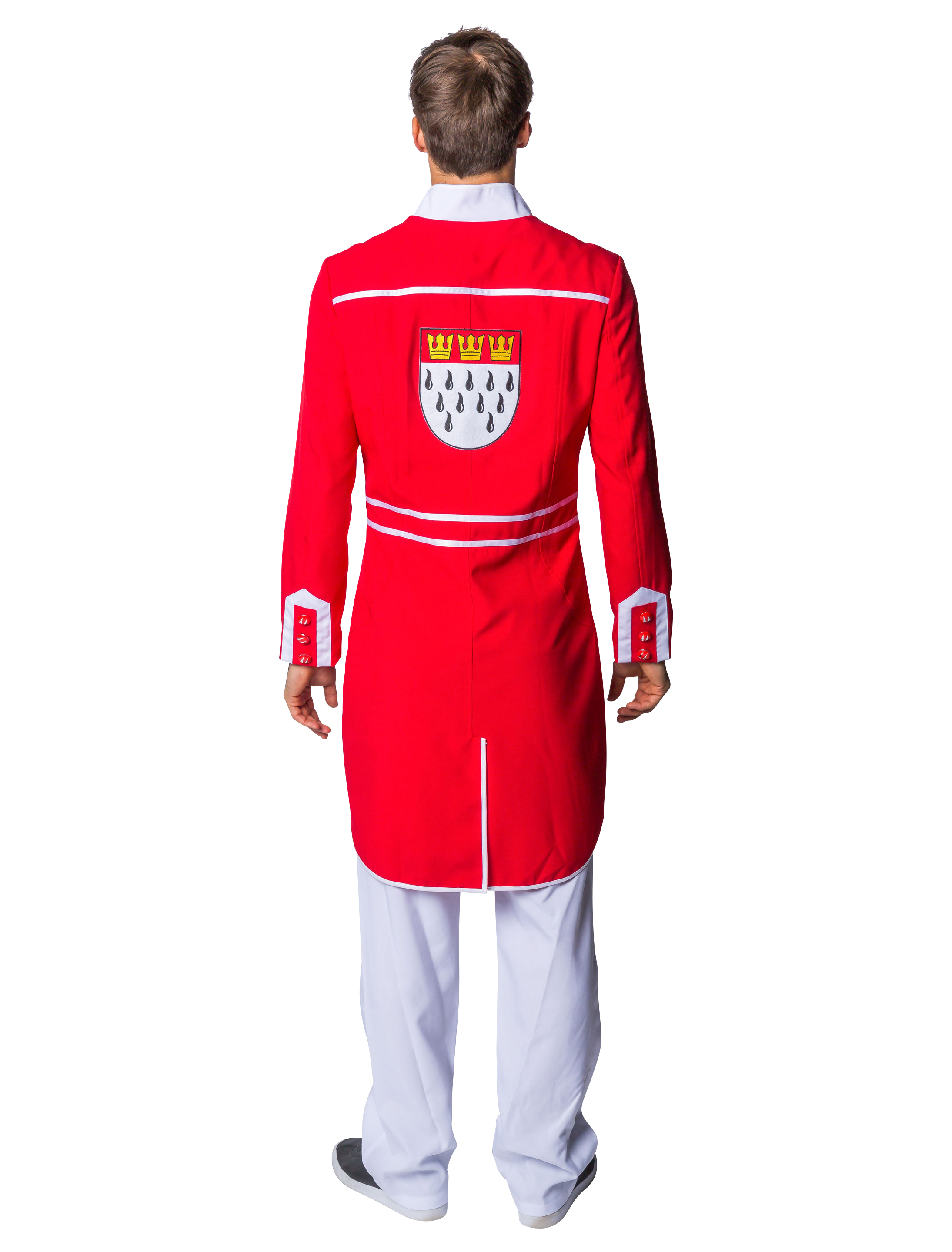 Jacke Köln Wappen Herren Herren rot L