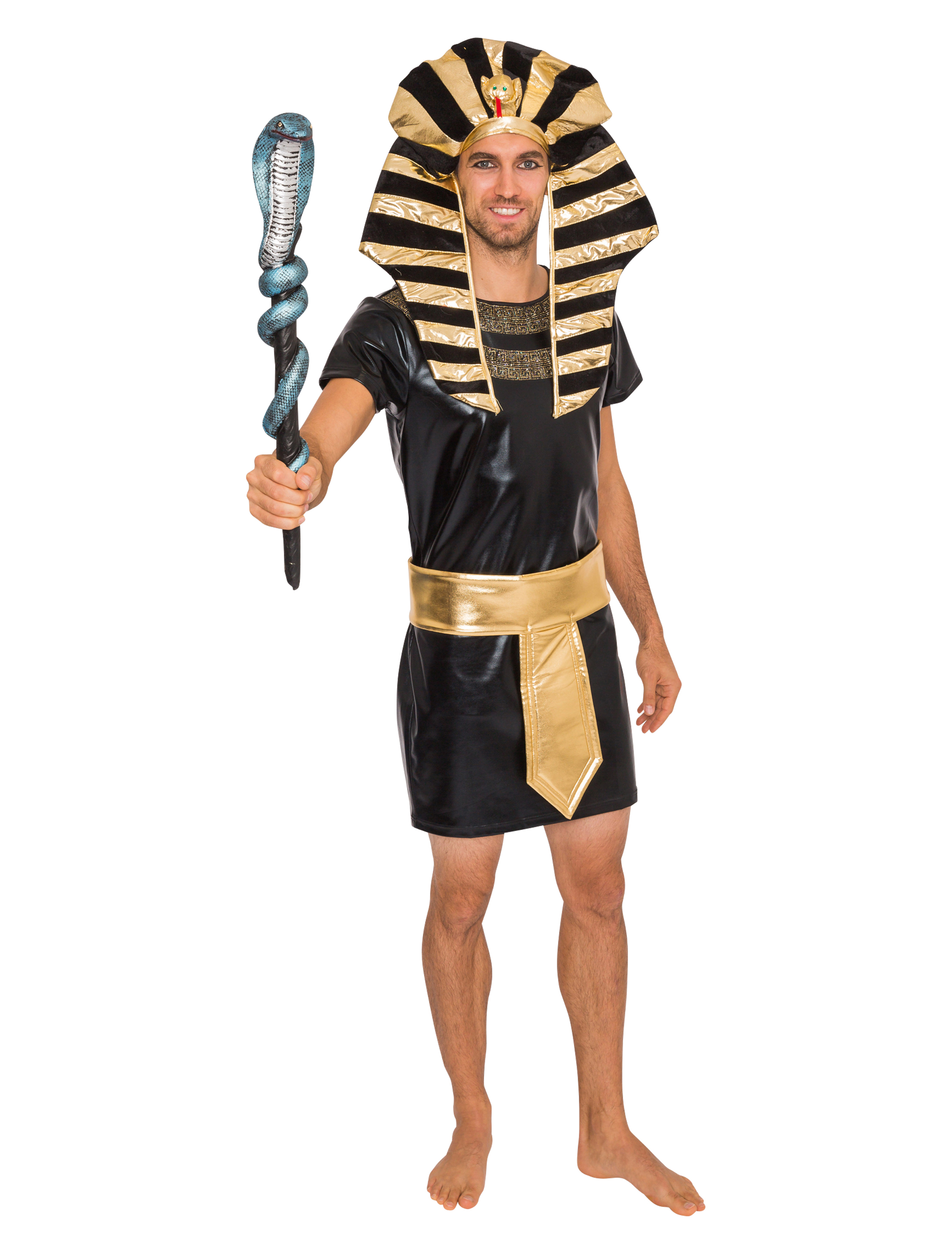 Pharao Herren 2-tlg. Herren schwarz/gold XL