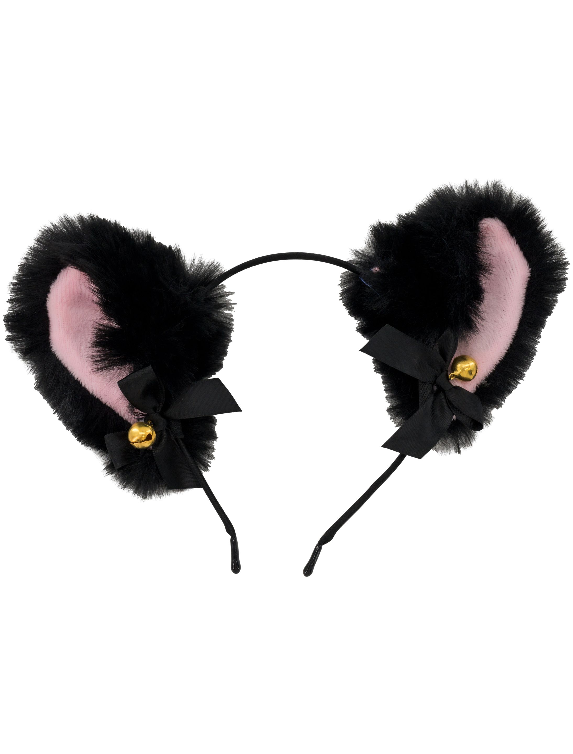 Set Katze mit Haarband und Choker schwarz