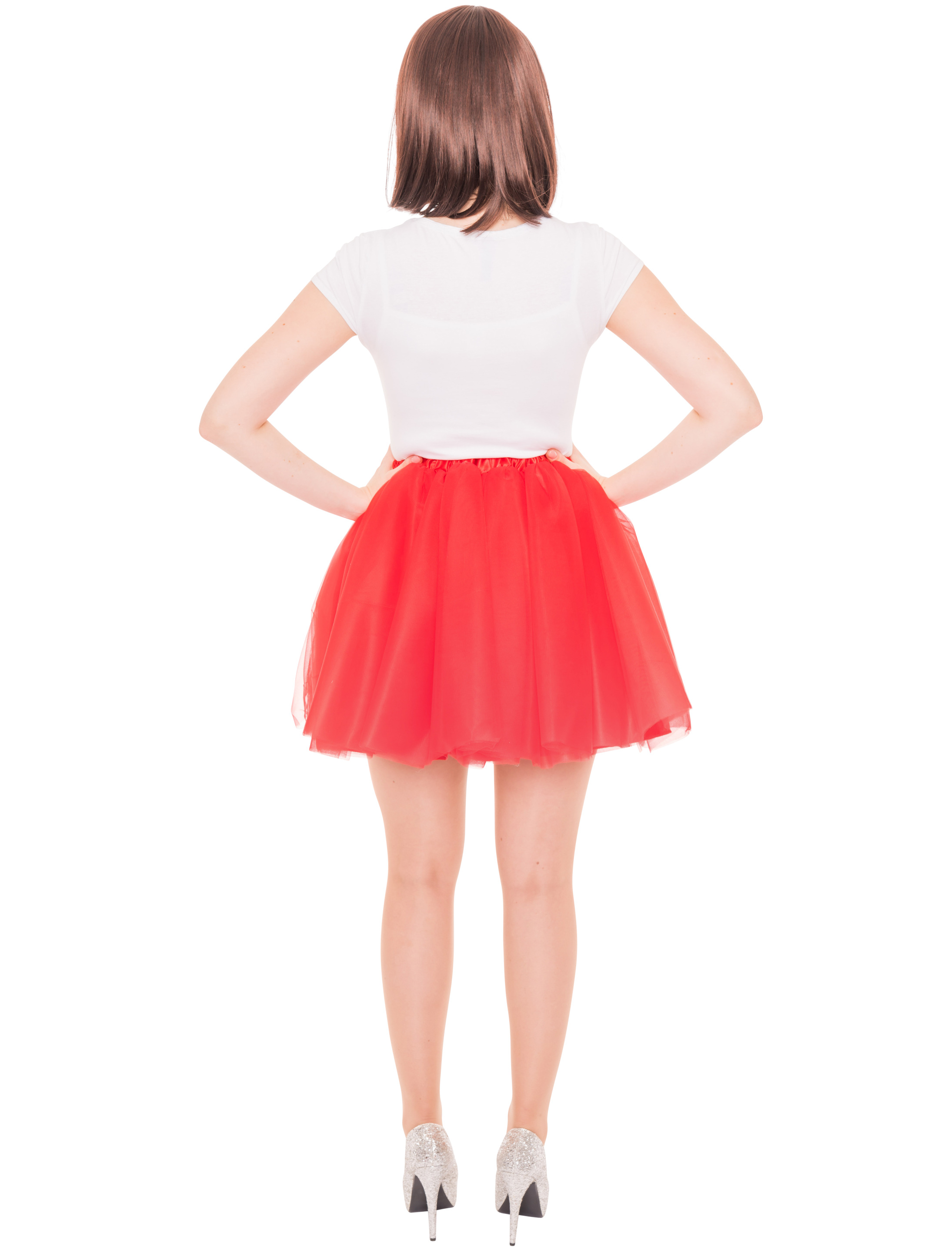 Tüllrock Damen rot one size Tüllrock Damen rot one size