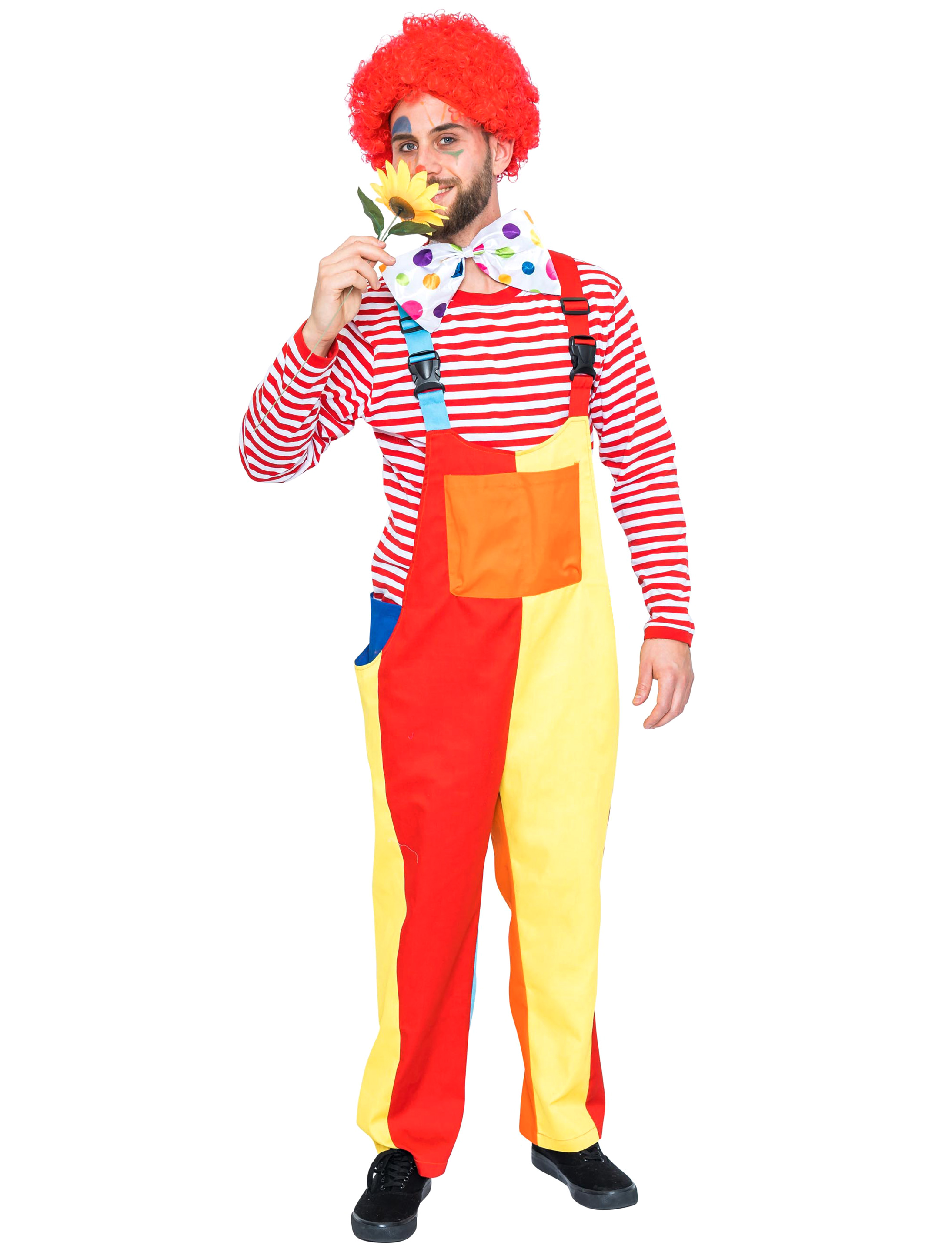 Latzhose Herren Clown mehrfarbig L/XL