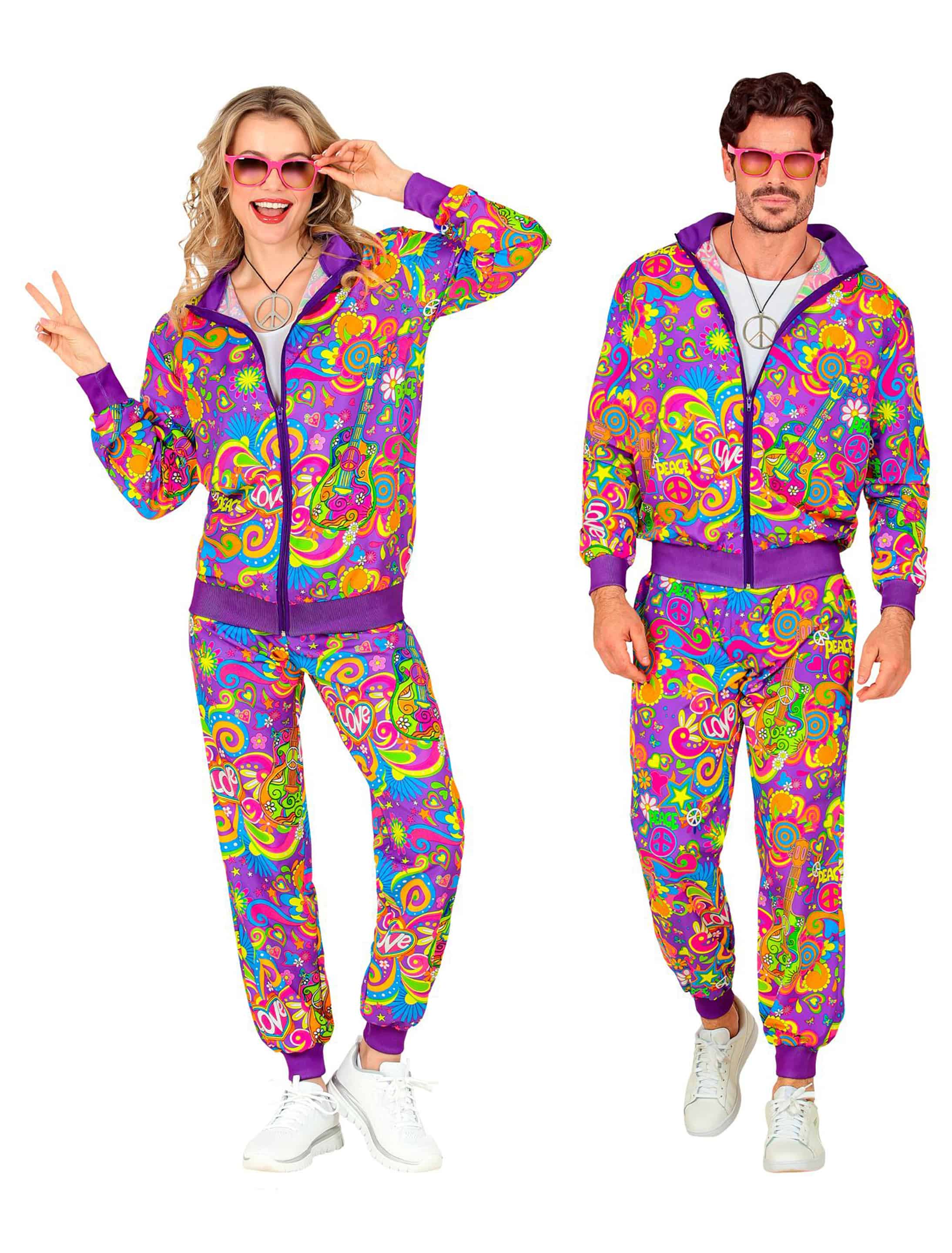 Jogginganzug Hippie Love Damen bunt XL Jogginganzug Hippie Love Damen bunt XL