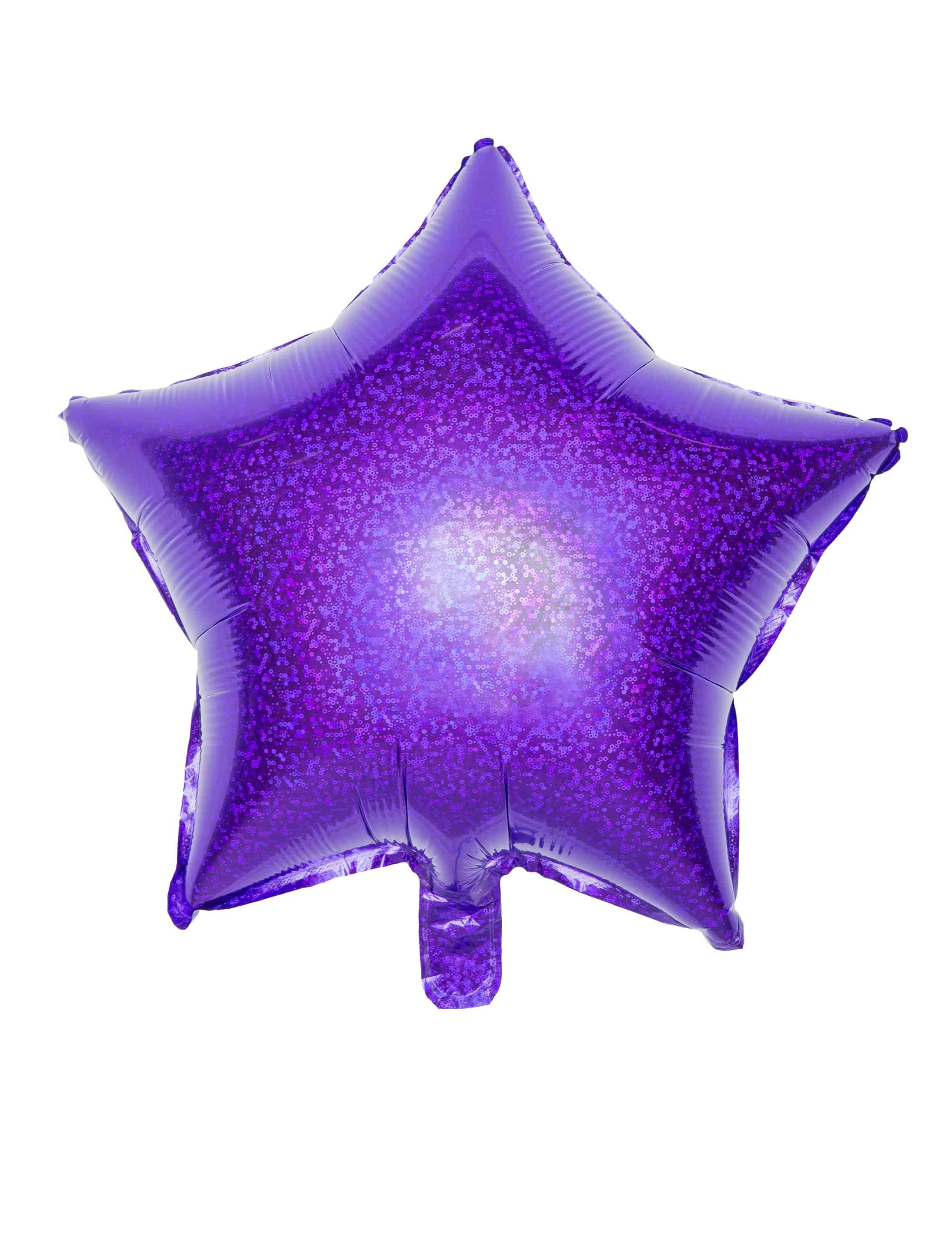 Folienballon Stern lila/schimmernd S