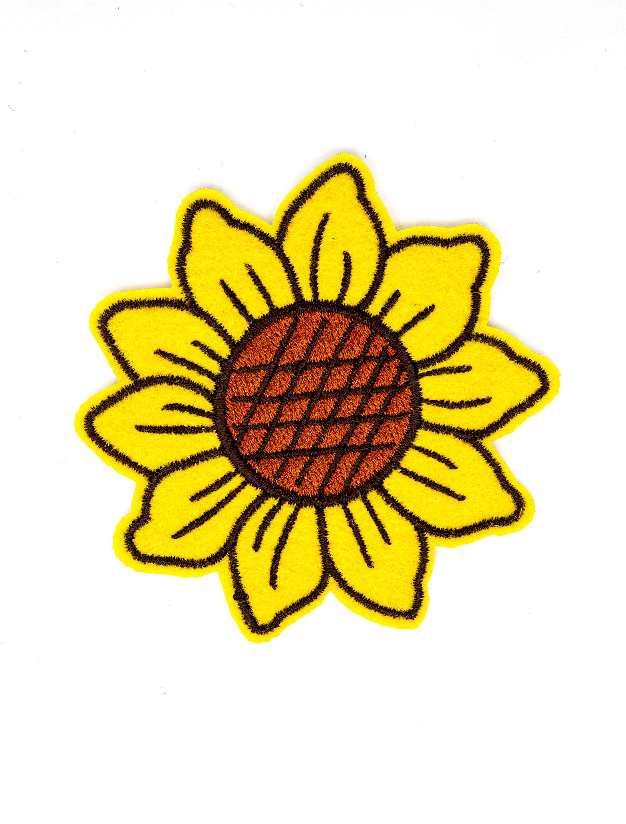 Aufnäher/Bügelbild Sonnenblümchen gelb 70mm
