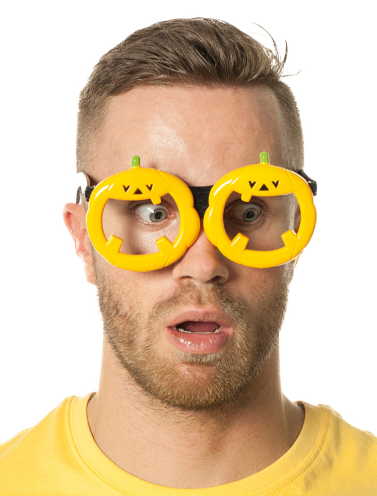 Brille Kürbis gelb Brille Kürbis gelb