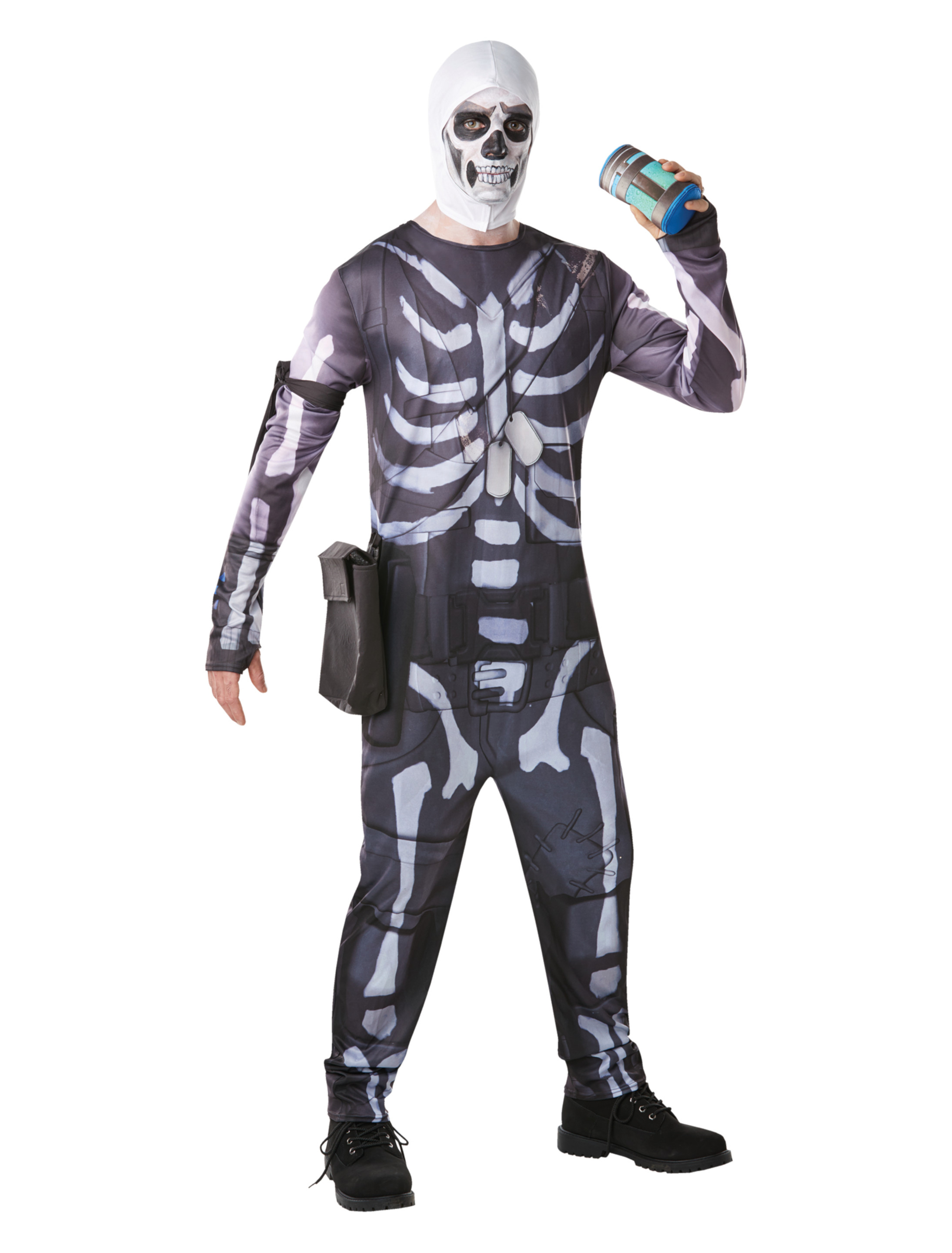 Skull Trooper Fortnite Herren 5-tlg. schwarz/weiß S Skull Trooper Fortnite Herren 5-tlg. schwarz/weiß S