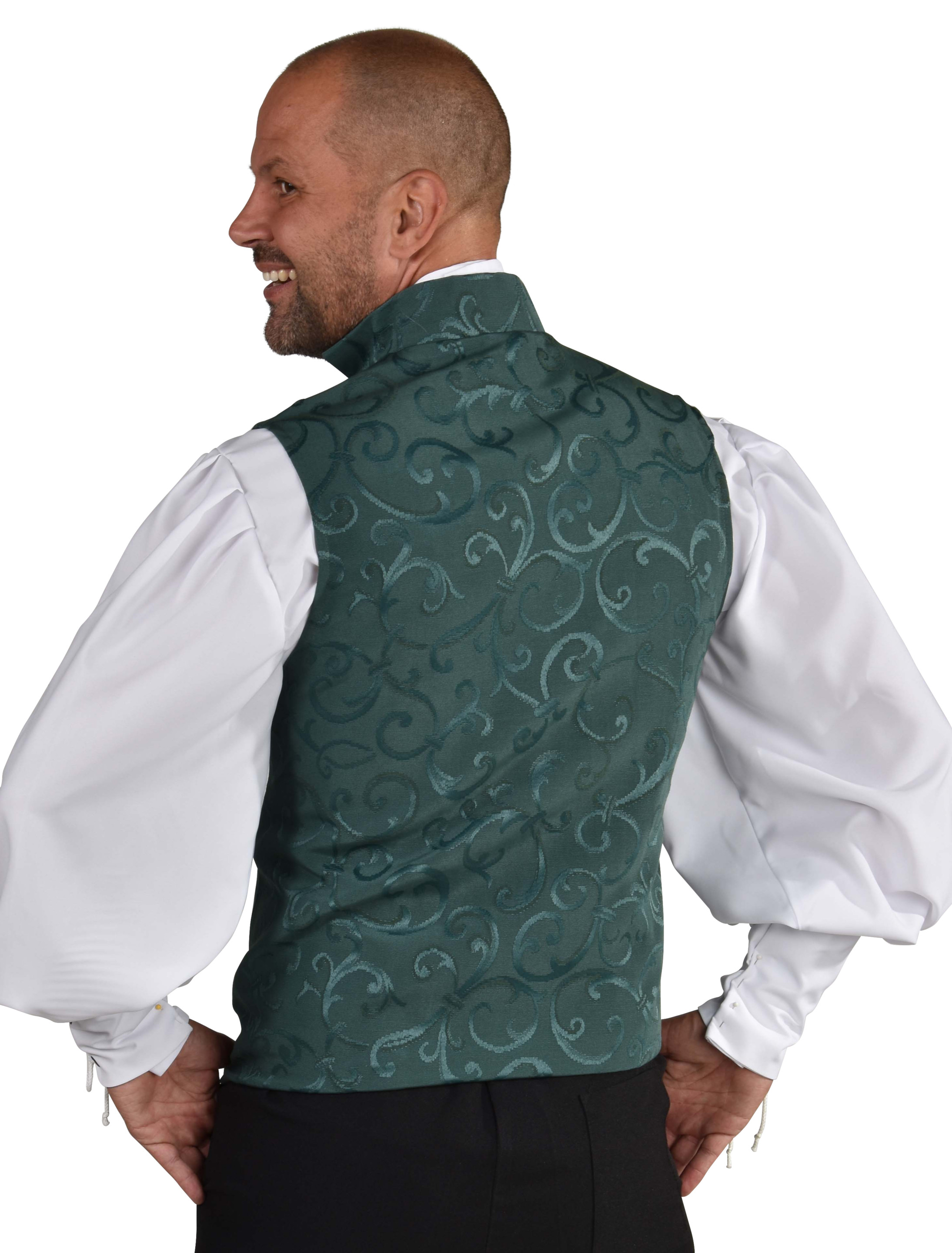 Weste Gothic Herren grün M/L