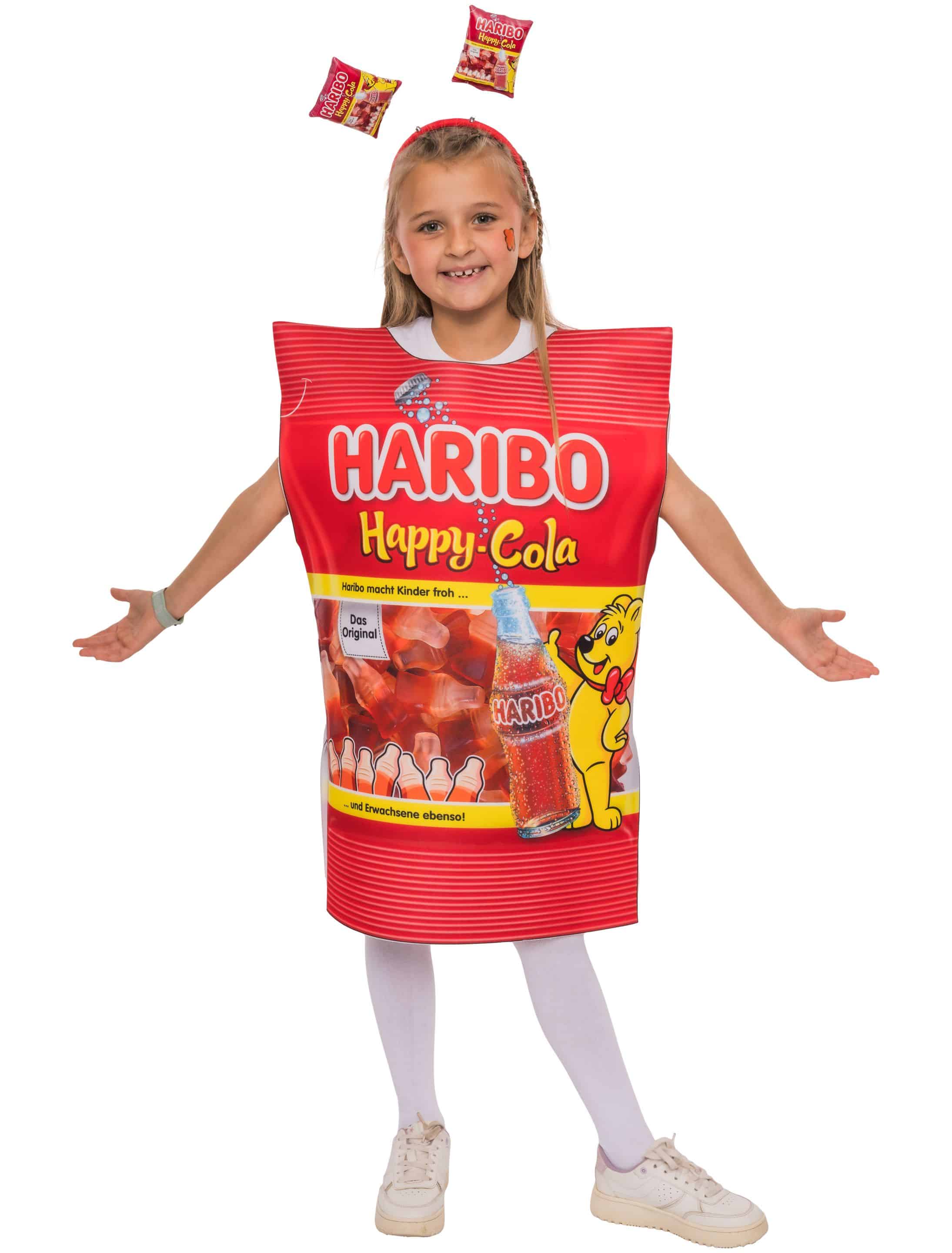 Kostüm HARIBO Happy-Cola Kinder bunt one size