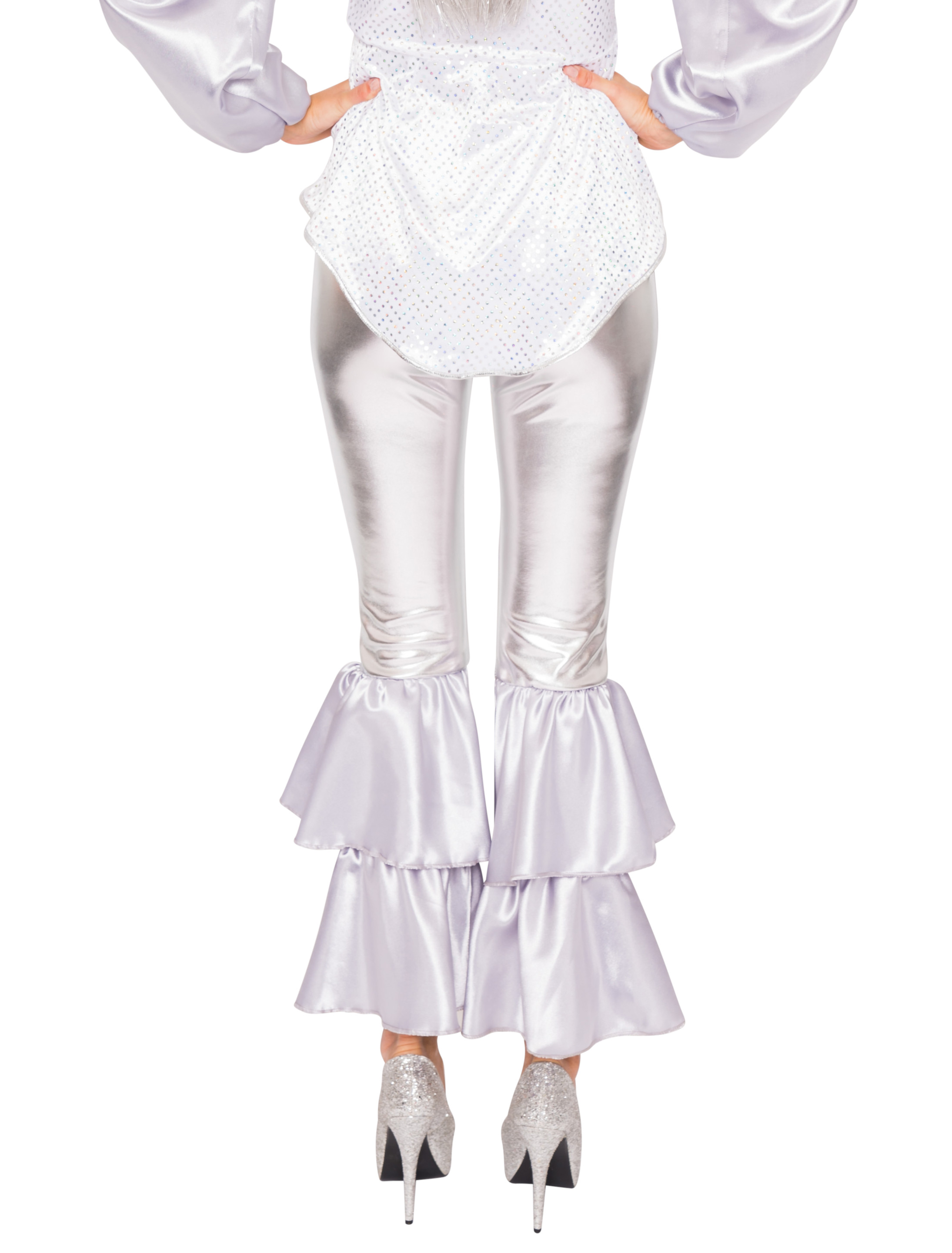 Anzug Disco 2-tlg. Damen silber M